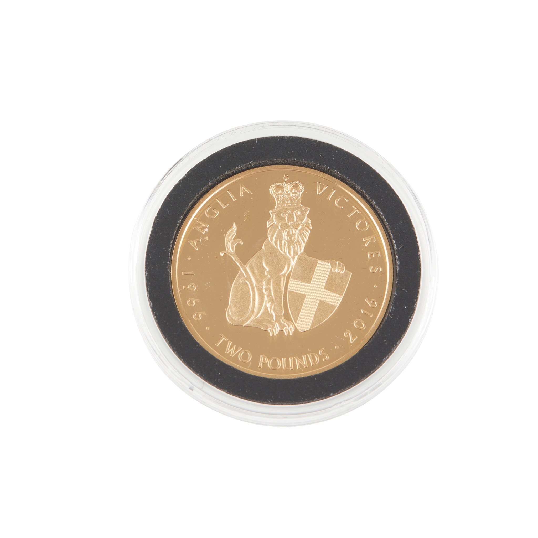 A commemorative cased gold proof £2 coin