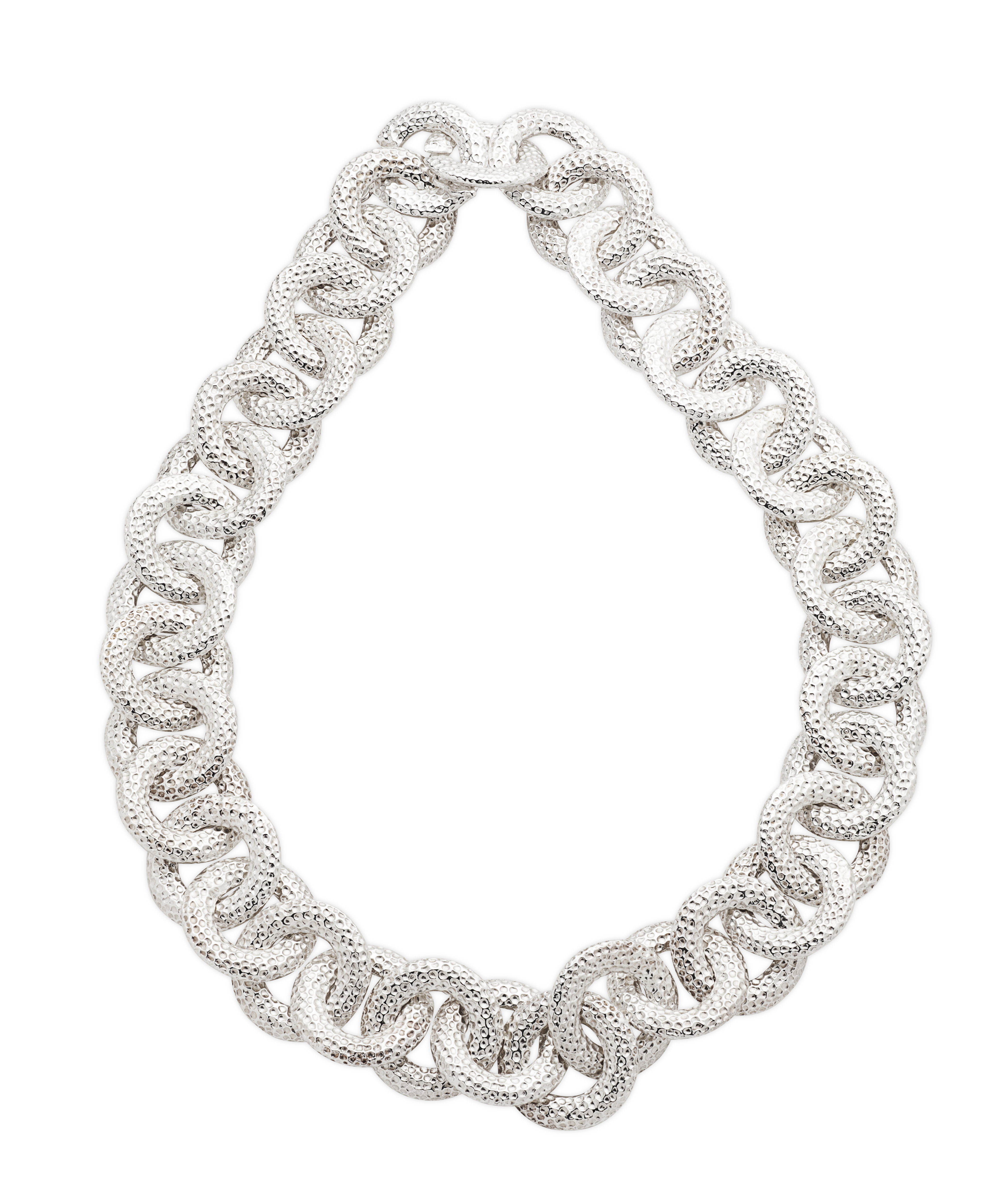 HAMILTON & INCHES - A silver necklace "The Donut"