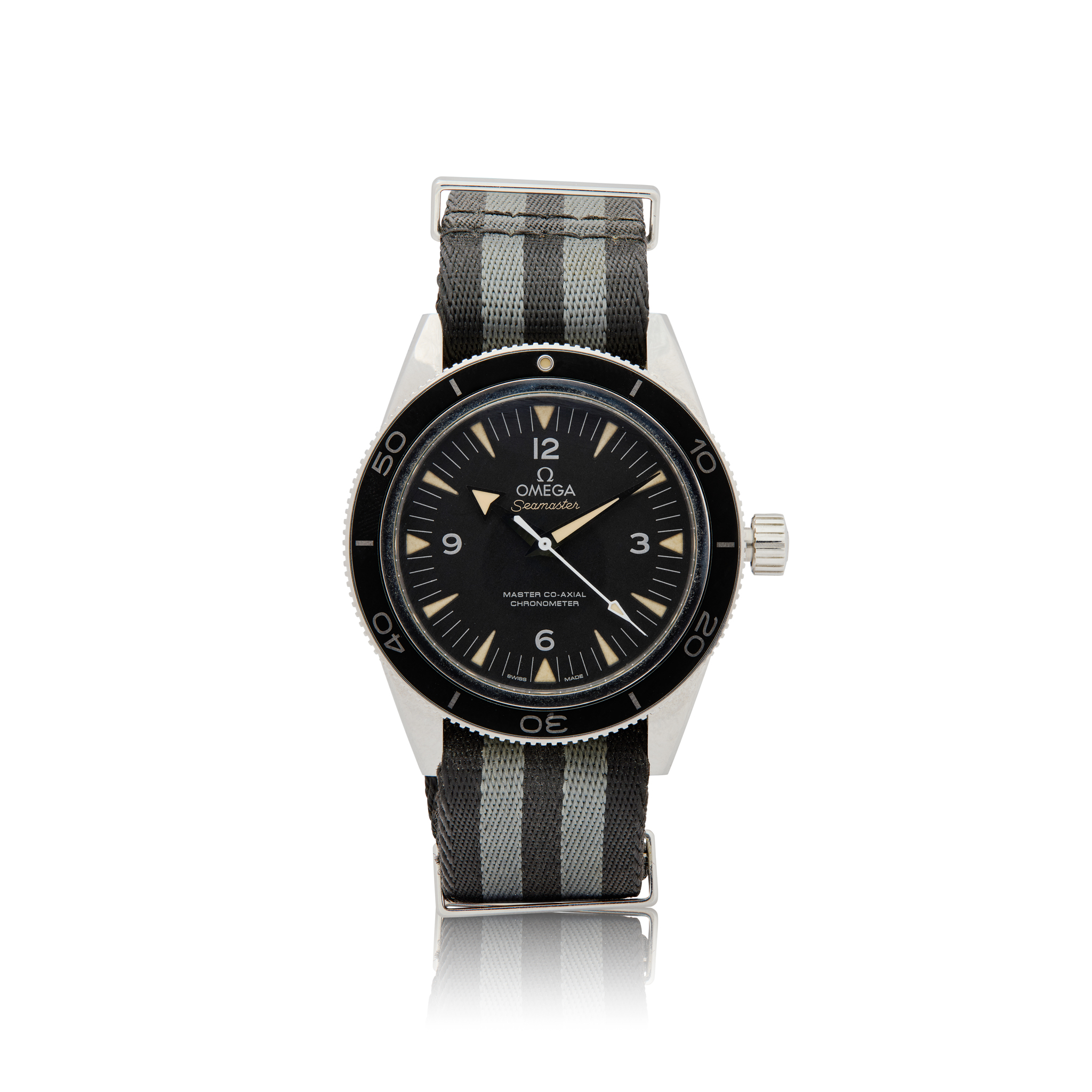 Omega. A stainless steel automatic wristwatch with Co-Axial escapement