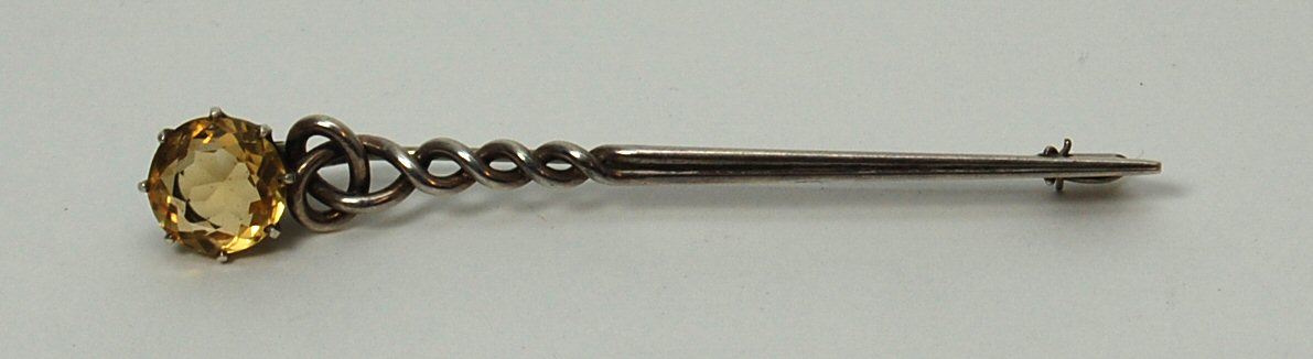 Ballater - a Scottish silver provincial kilt pin / brooch