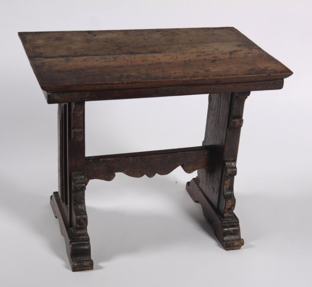 A small Continental trestle table