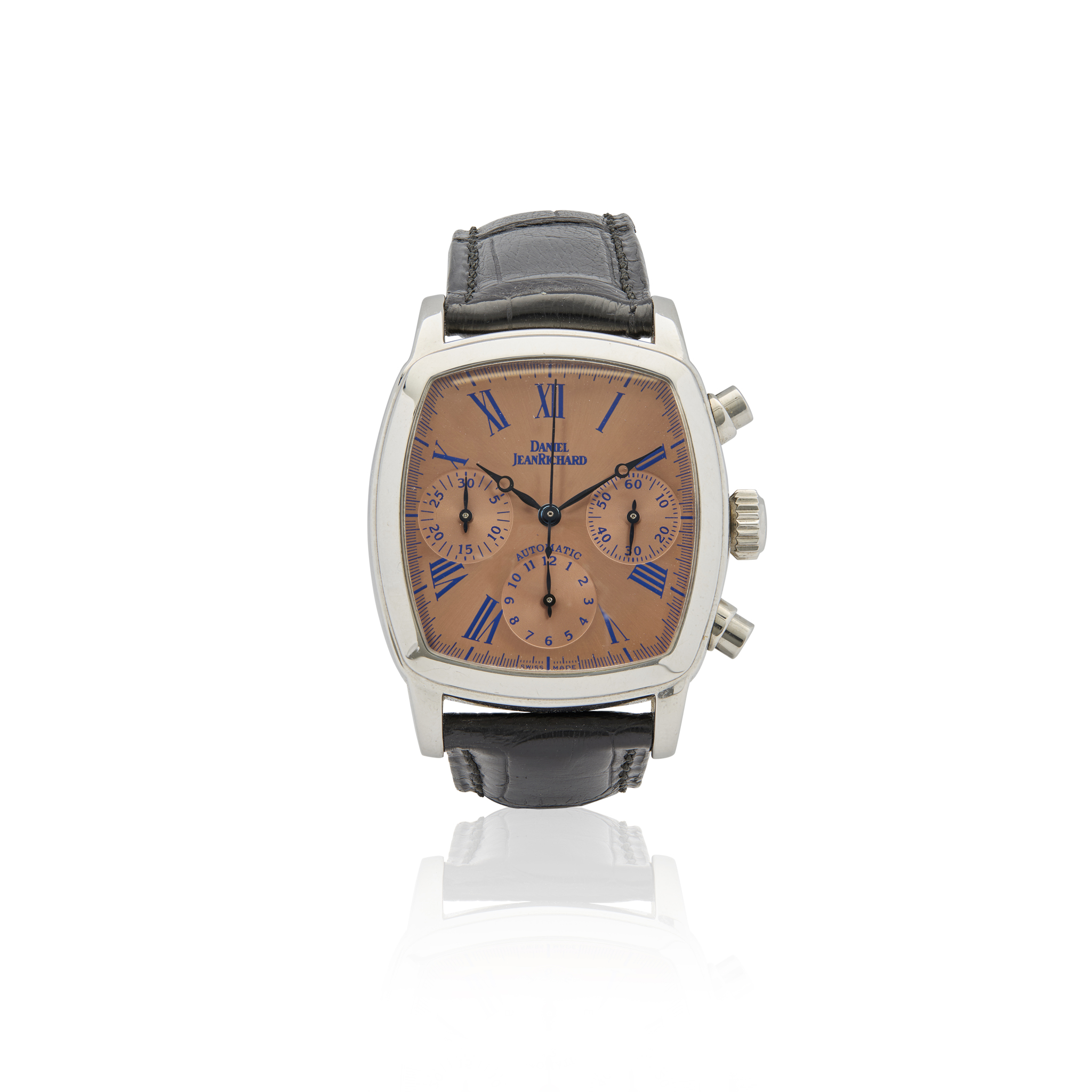 Jean Daniel Richard. A stainless steel automatic chronograph wristwatch