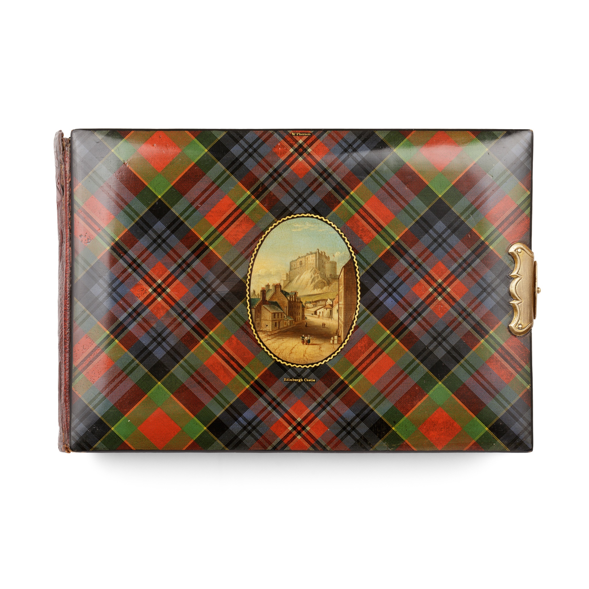 A MAUCHLINE TARTANWARE PHOTOGRAPH ALBUM