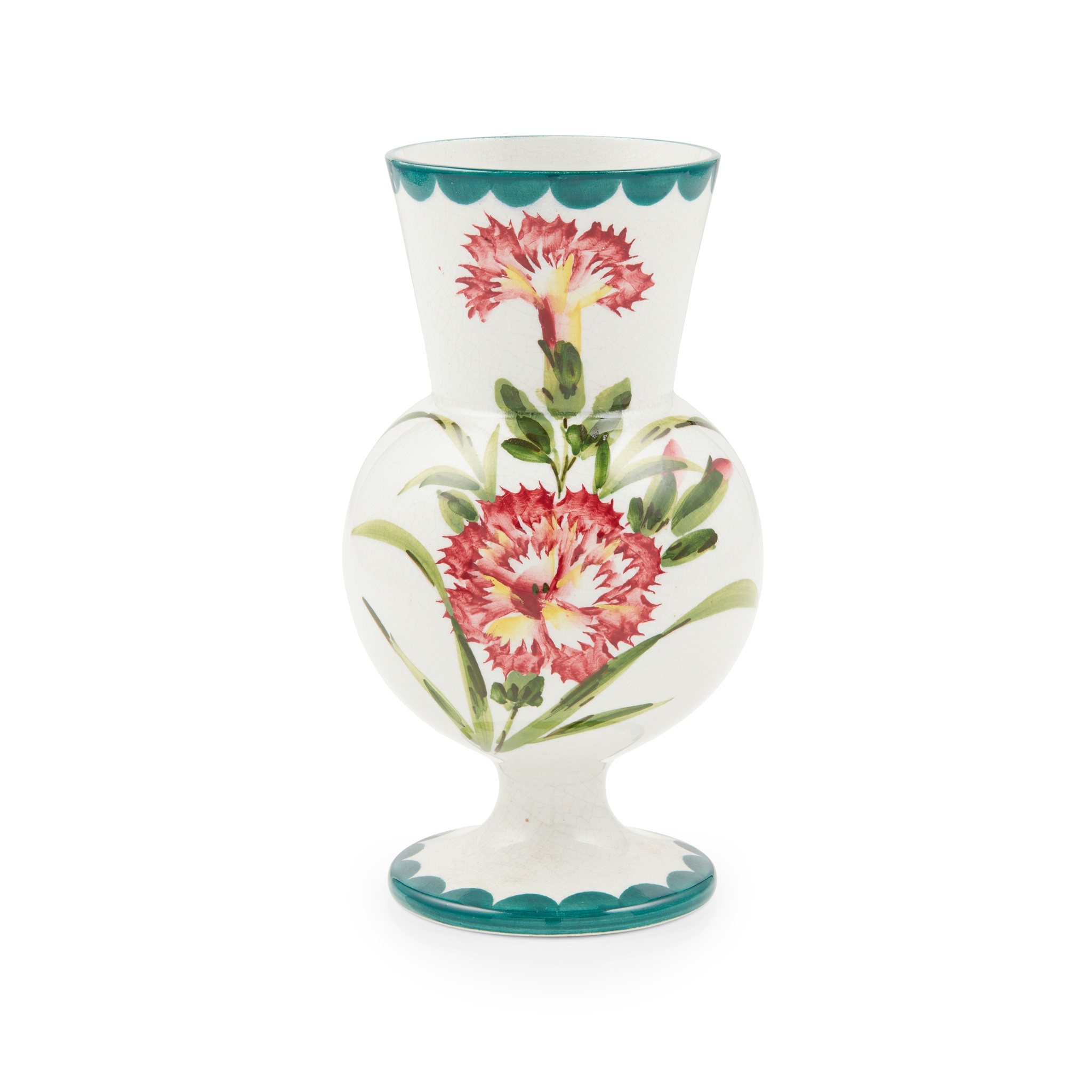 A WEMYSS WARE THISTLE SHAPED VASE