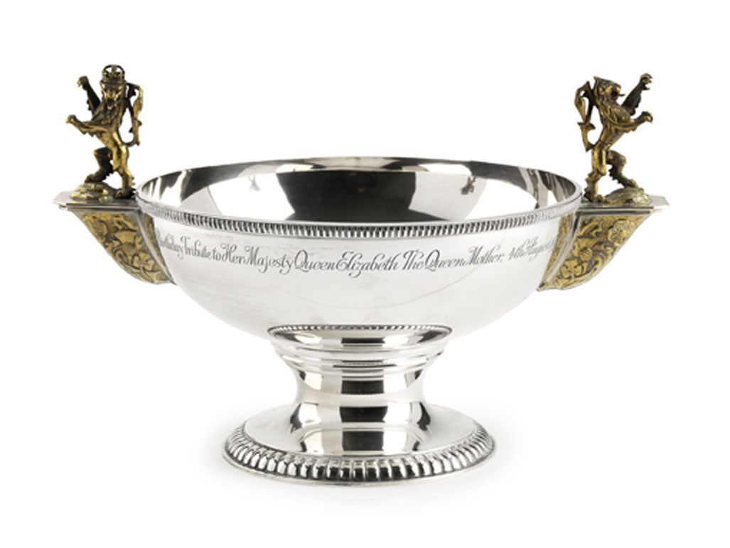 A modern commemorative punch bowl