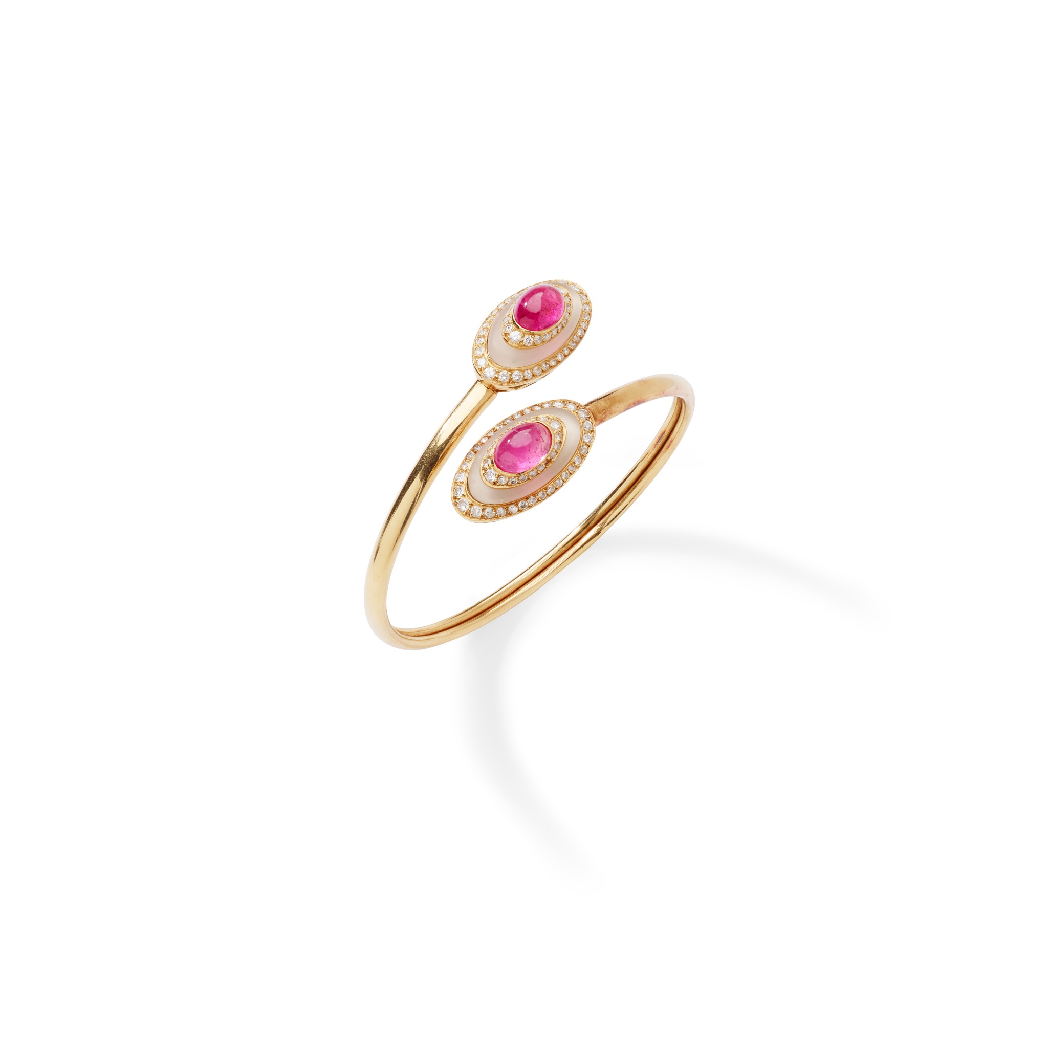A French gem-set bangle