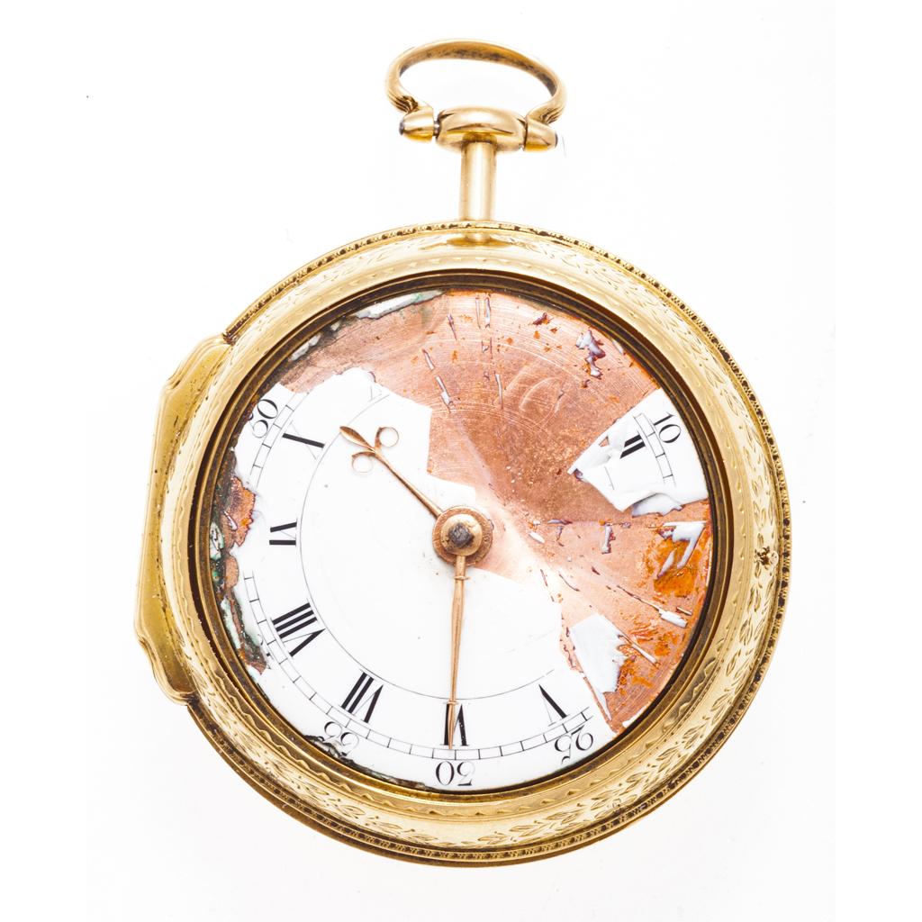 A George III gold pair cased pocket watch