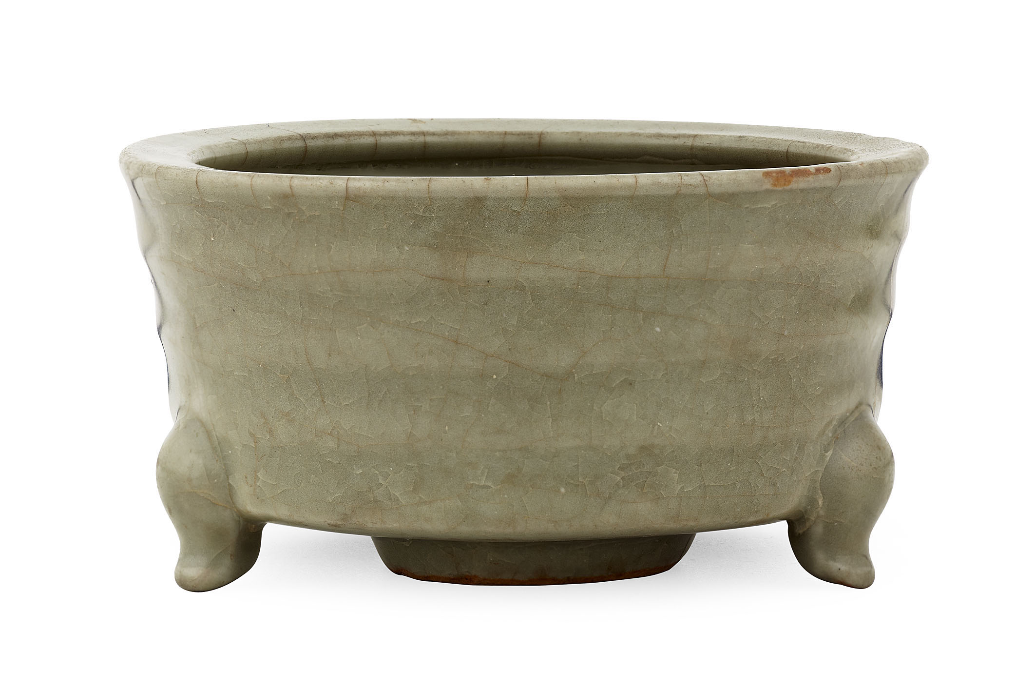 CHINESE LONGQUAN CELADON GLAZED CENSER