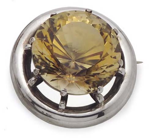 Inverness - a Scottish provincial mounted brooch,