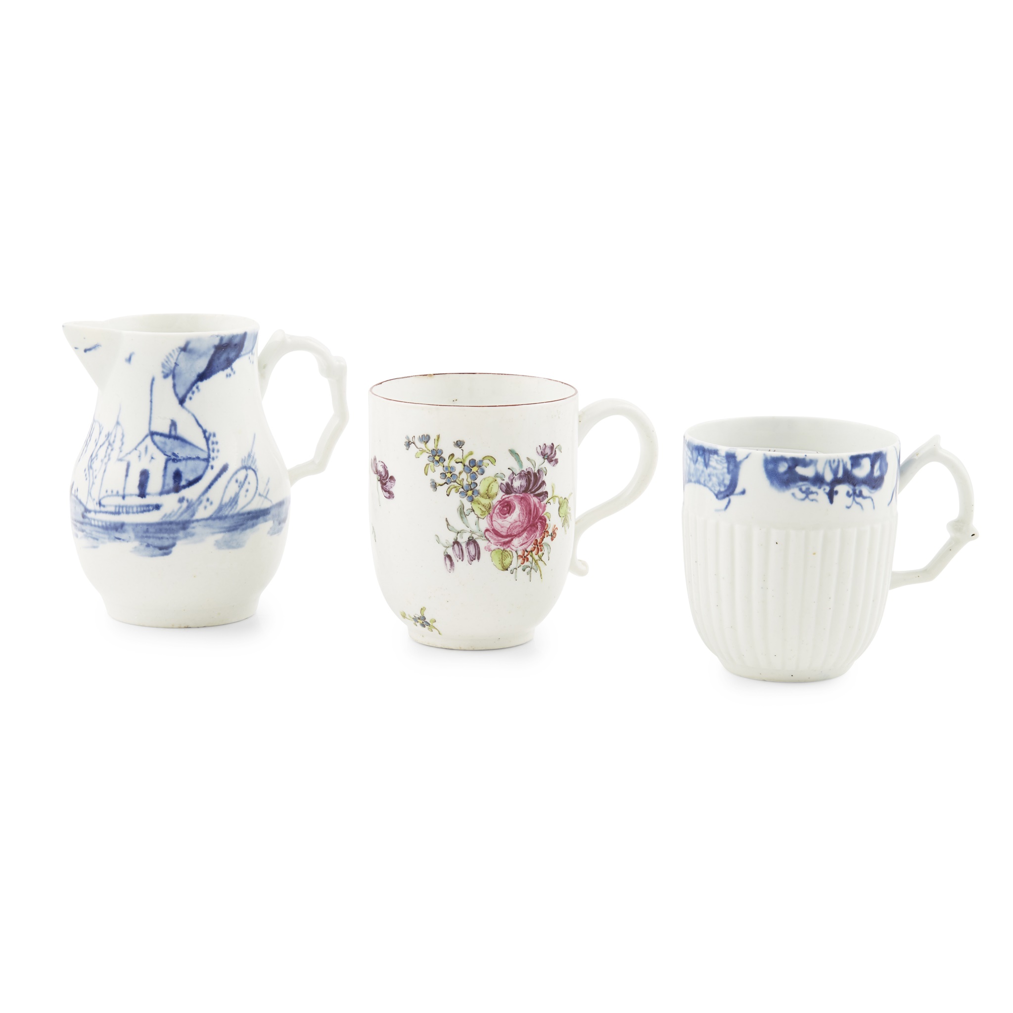 THREE LONGTON HALL PORCELAIN WARES