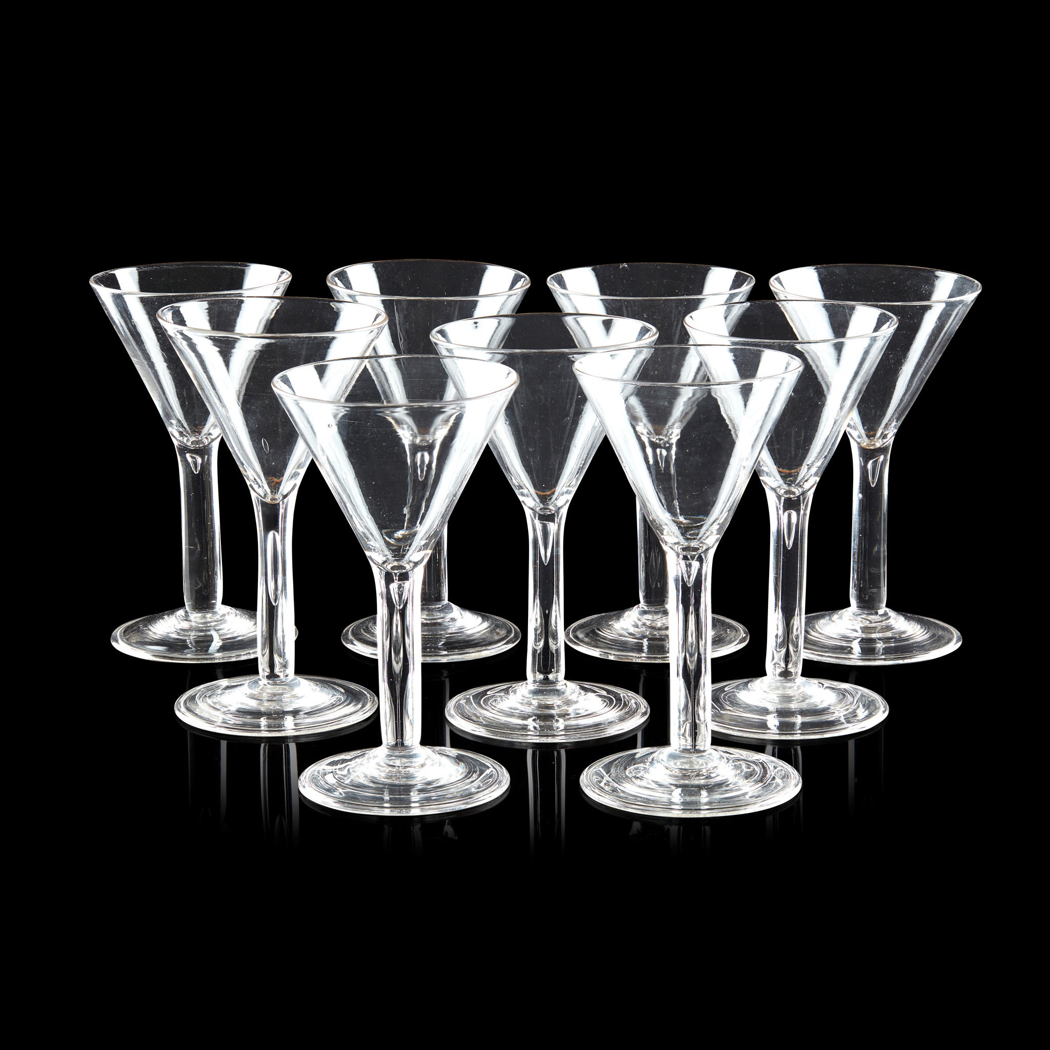 SUITE OF 18TH CENTURY STYLE GLASS