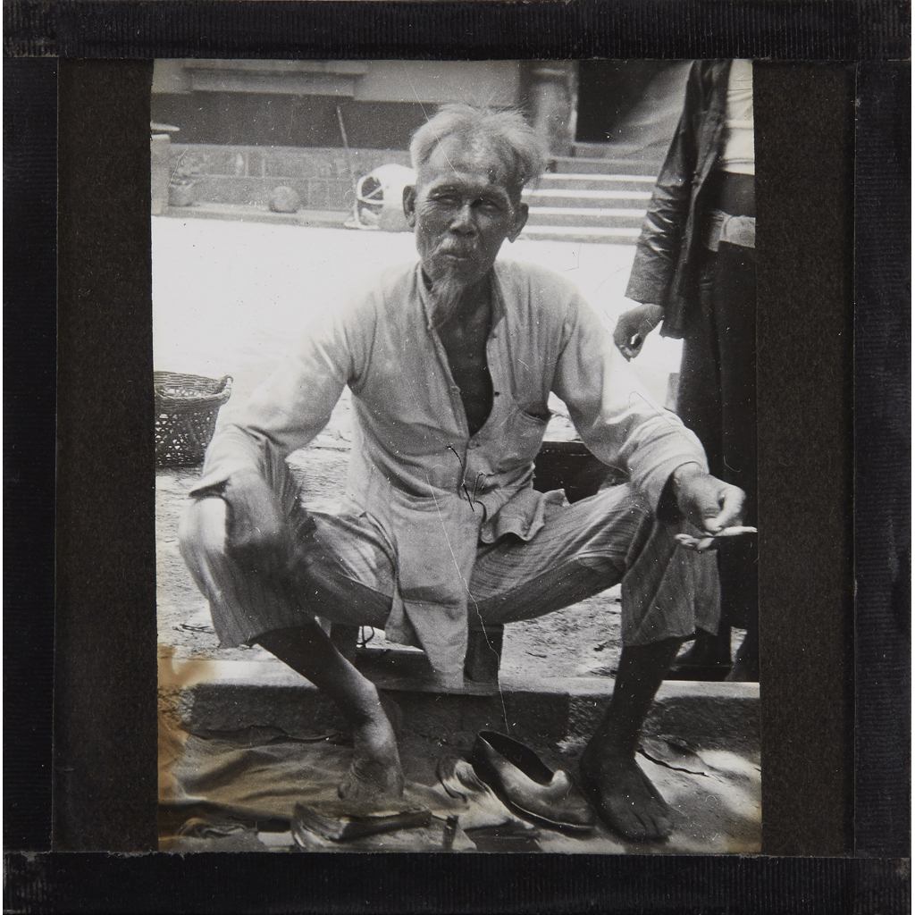 COLLECTION OF 126 LANTERN SLIDES OF HONG KONG