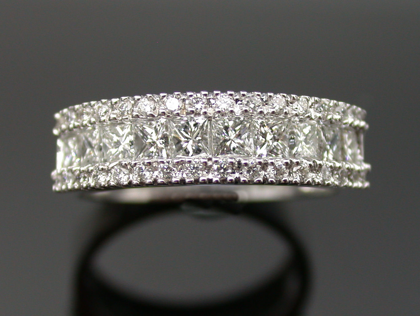 A diamond cluster ring,