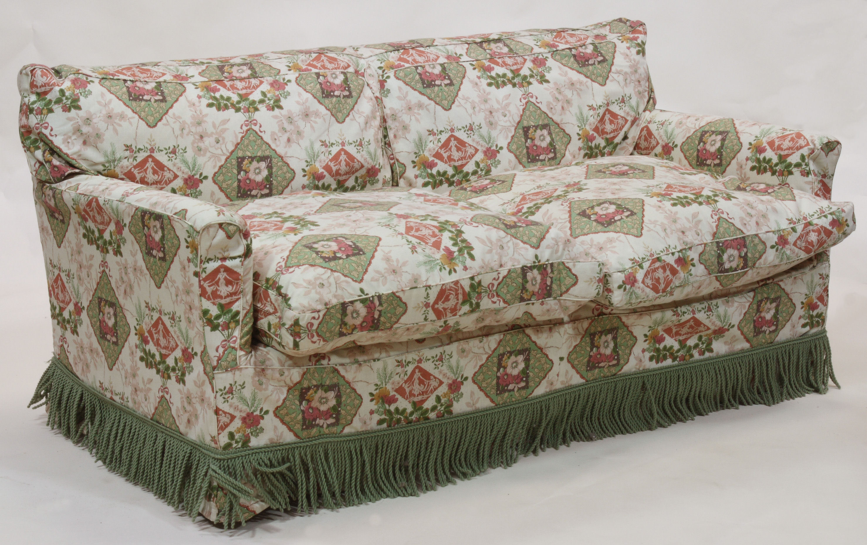 A pair of two seater chintz sofas By Whytock & Reid