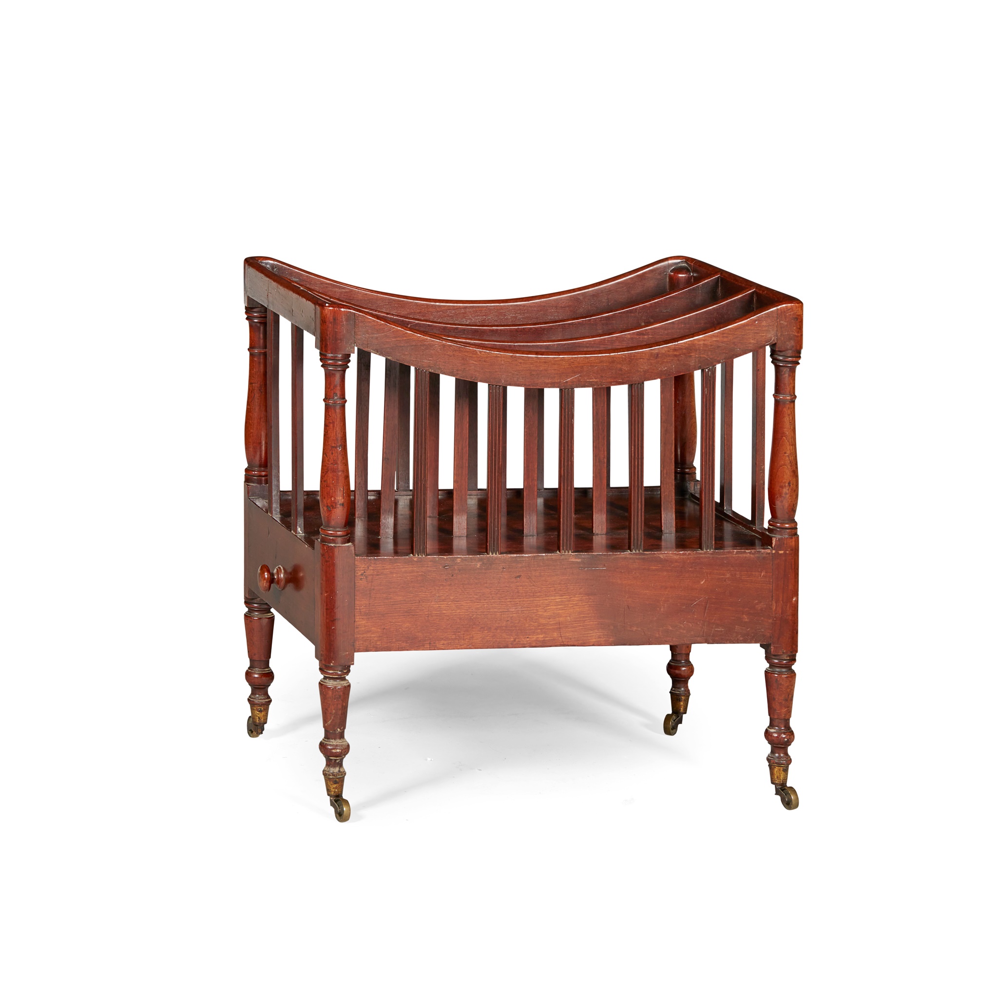 LATE REGENCY MAHOGANY CANTERBURY
