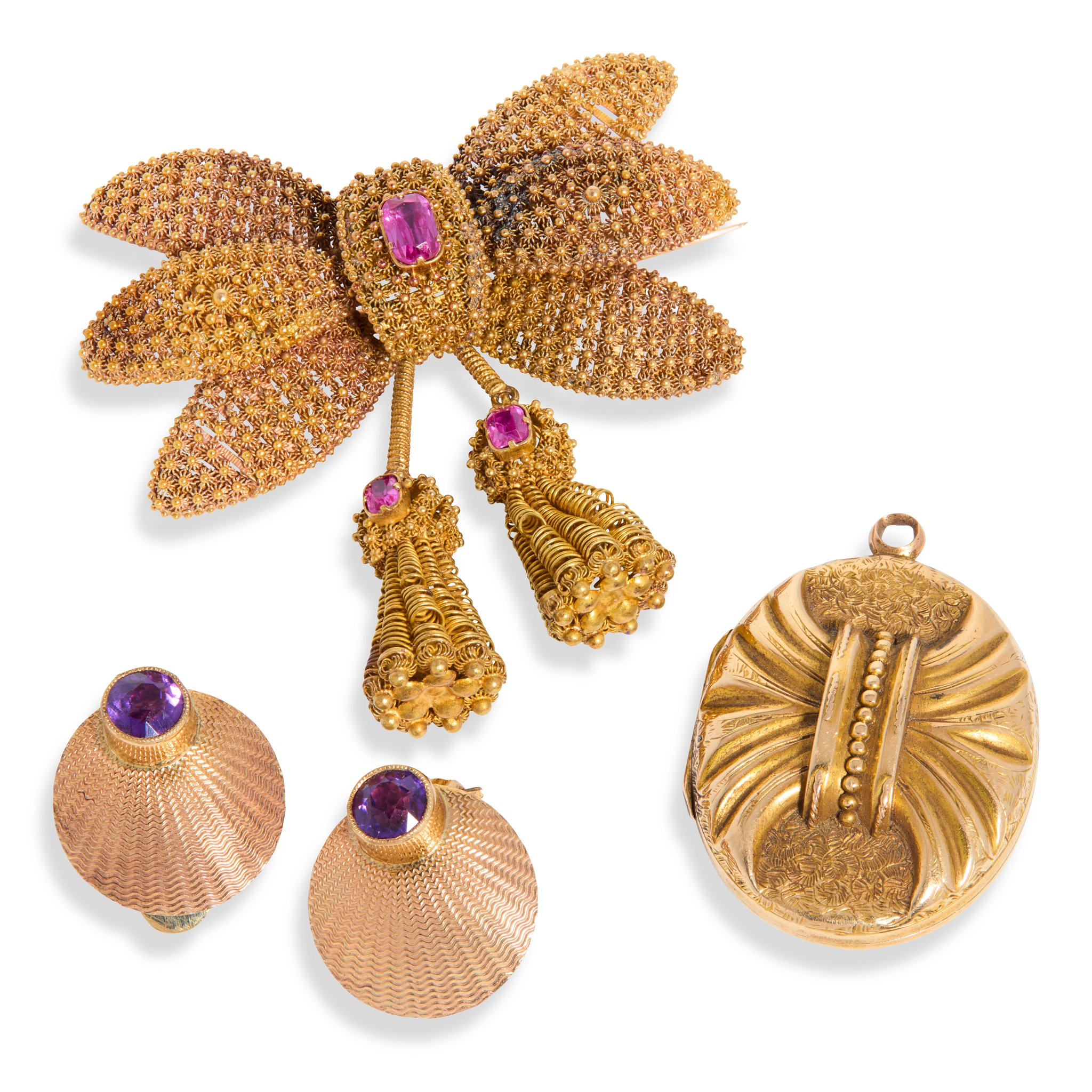 A collection of gem-set jewellery