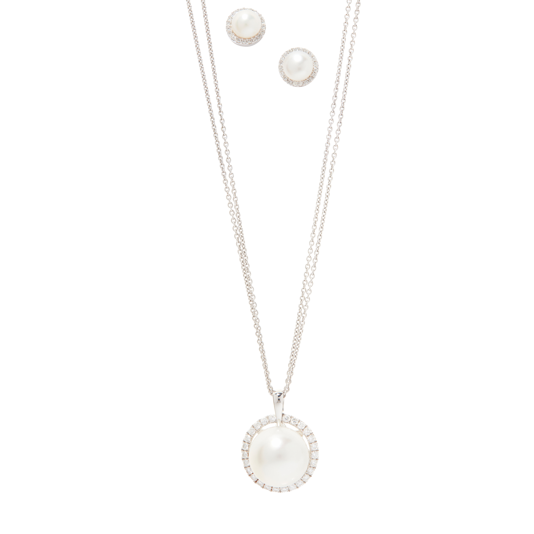 Schoeffel: A South Sea pearl and diamond pendant