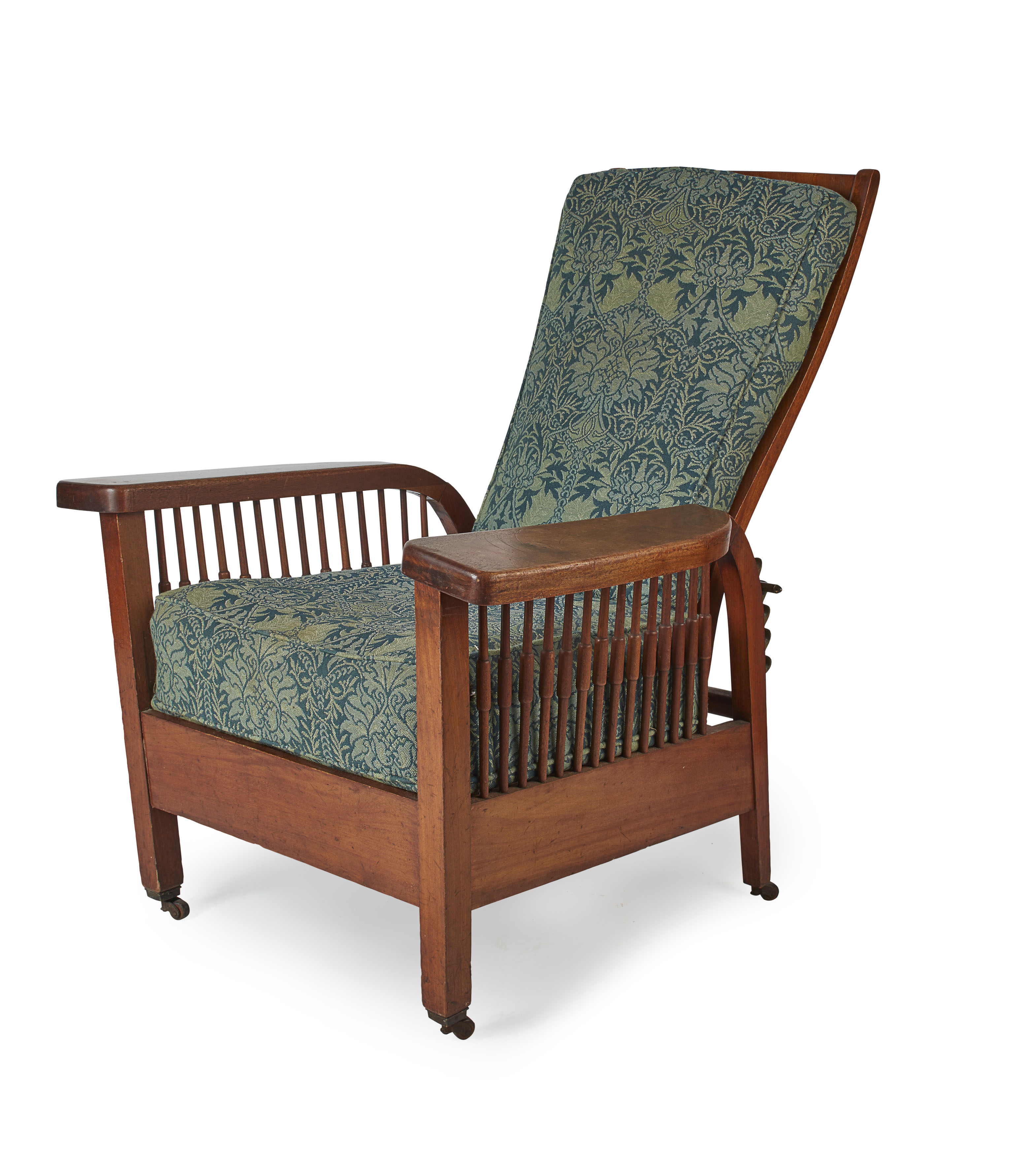 ARTS & CRAFTS MAHOGANY 'MORRIS' ARMCHAIR