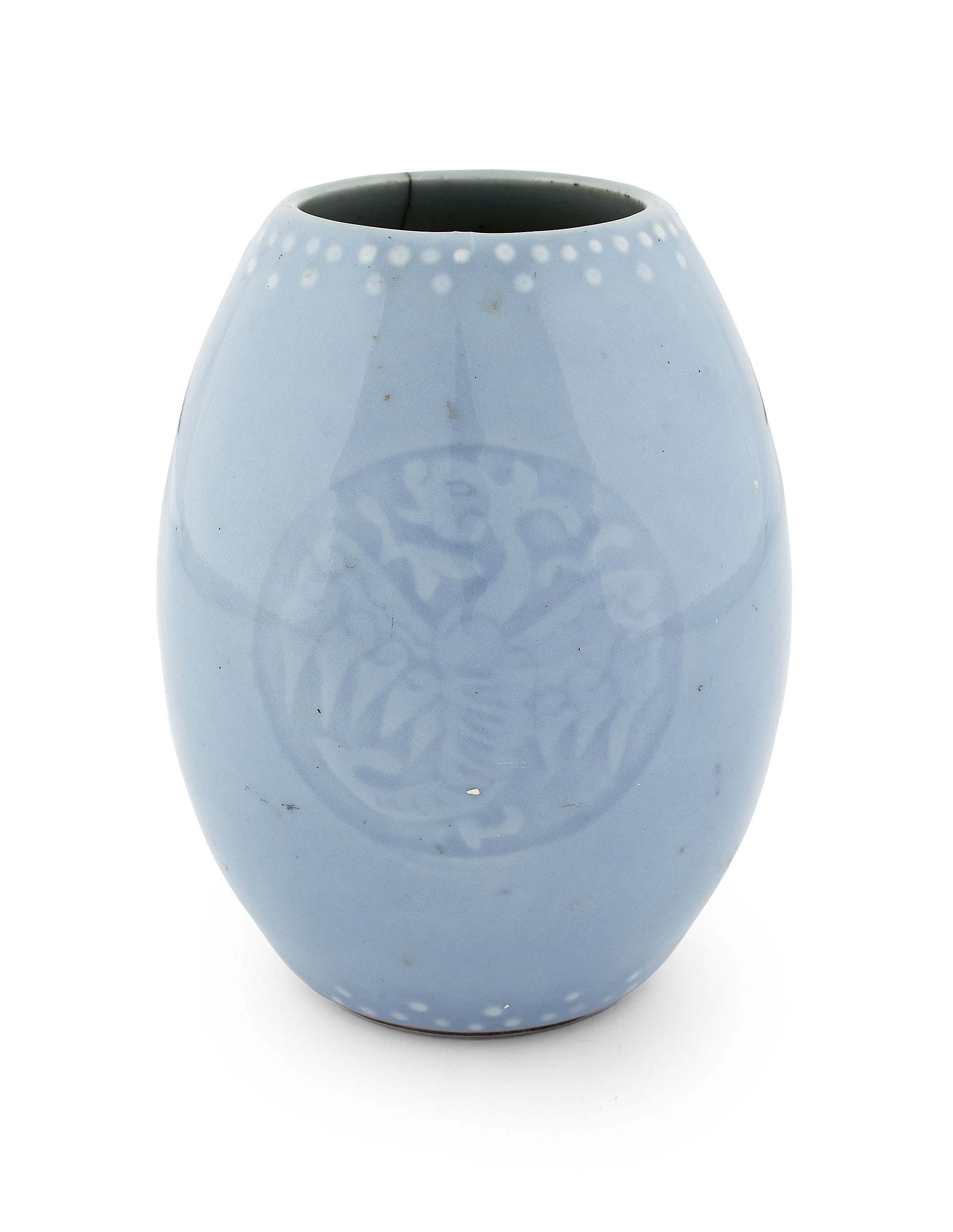 CHINESE PORCELAIN CLAIR DE LUNE GLAZED VASE