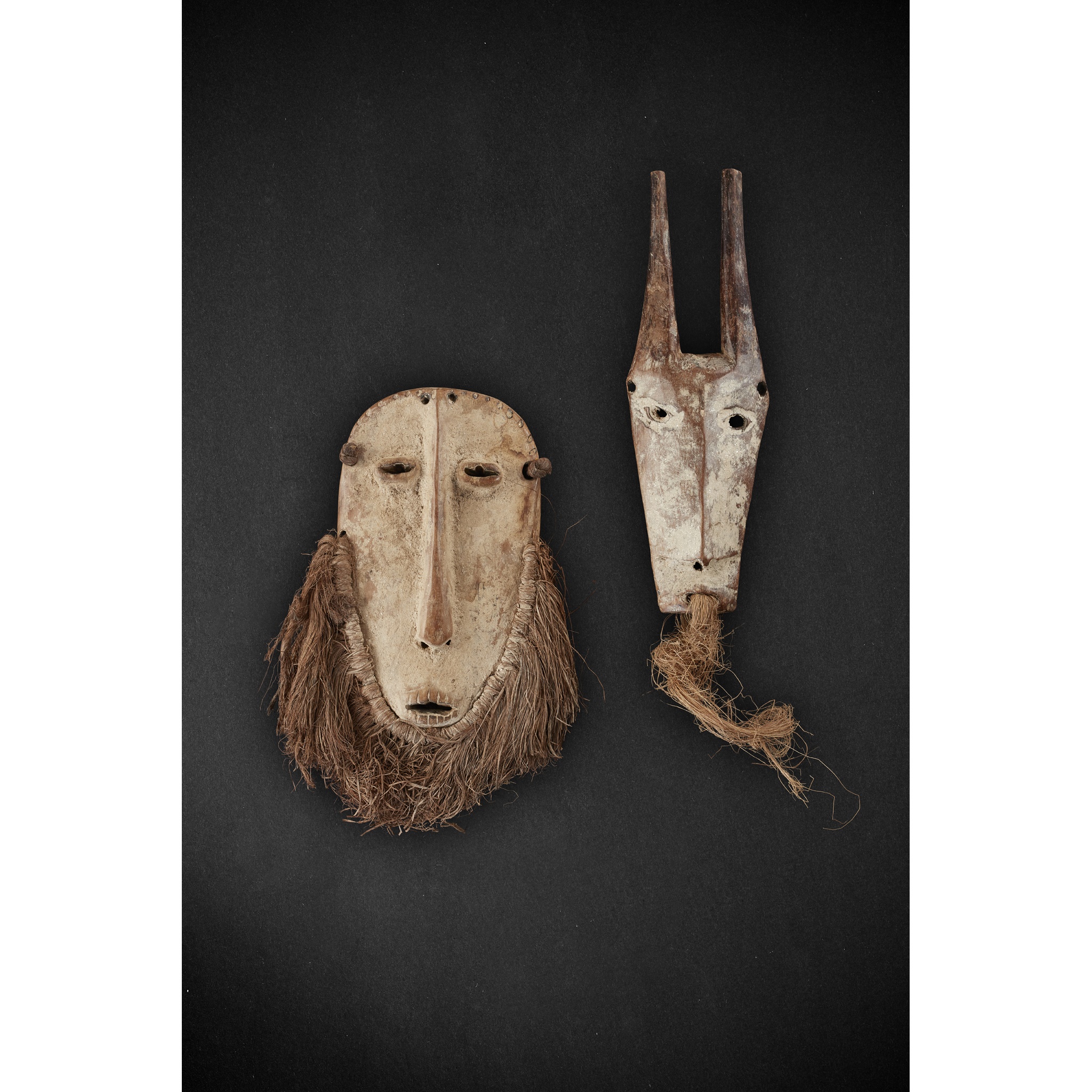 PAIR OF LEGA MASKS