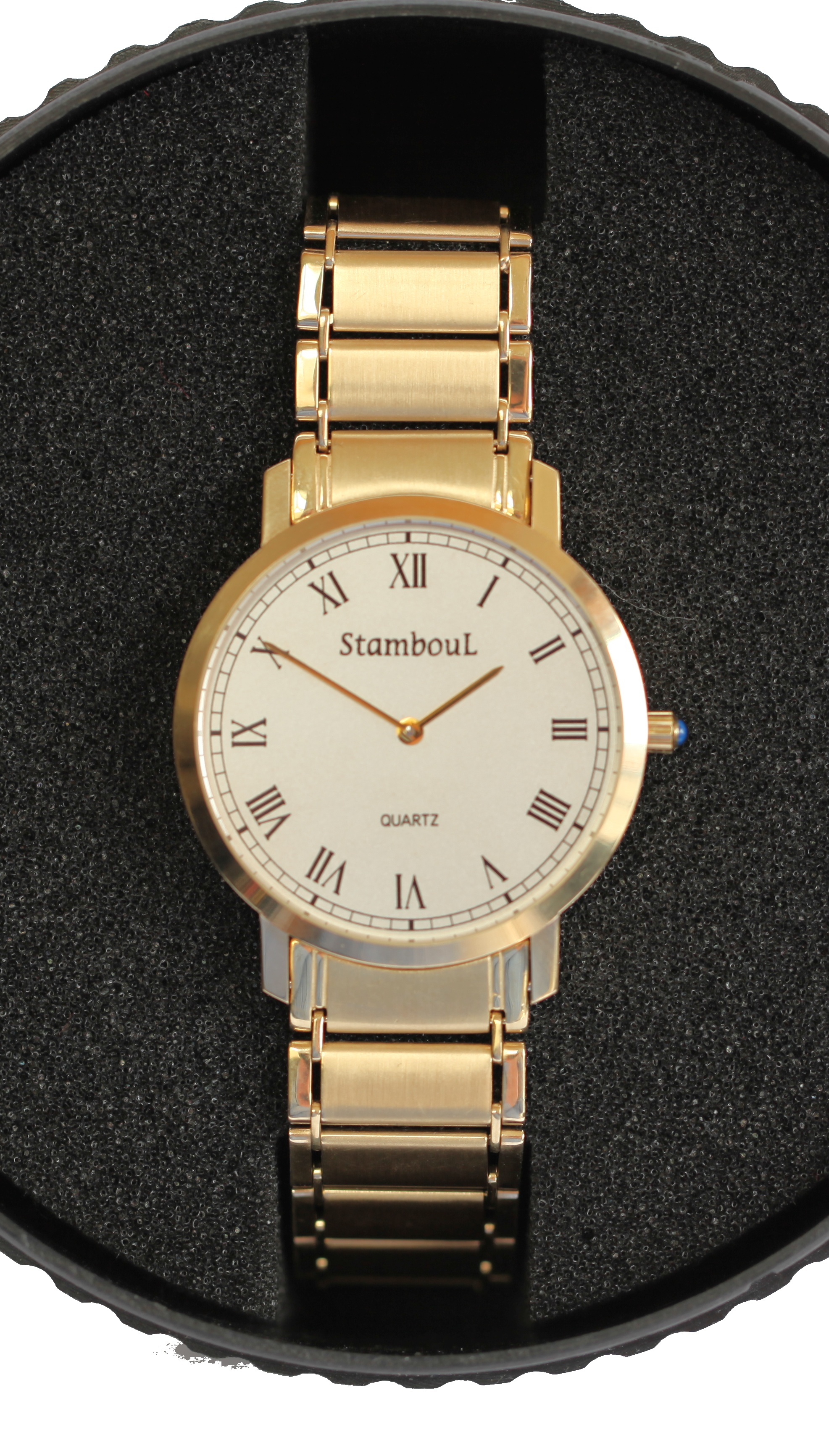 STAMBOUL - A gentleman's 14ct gold wrist watch
