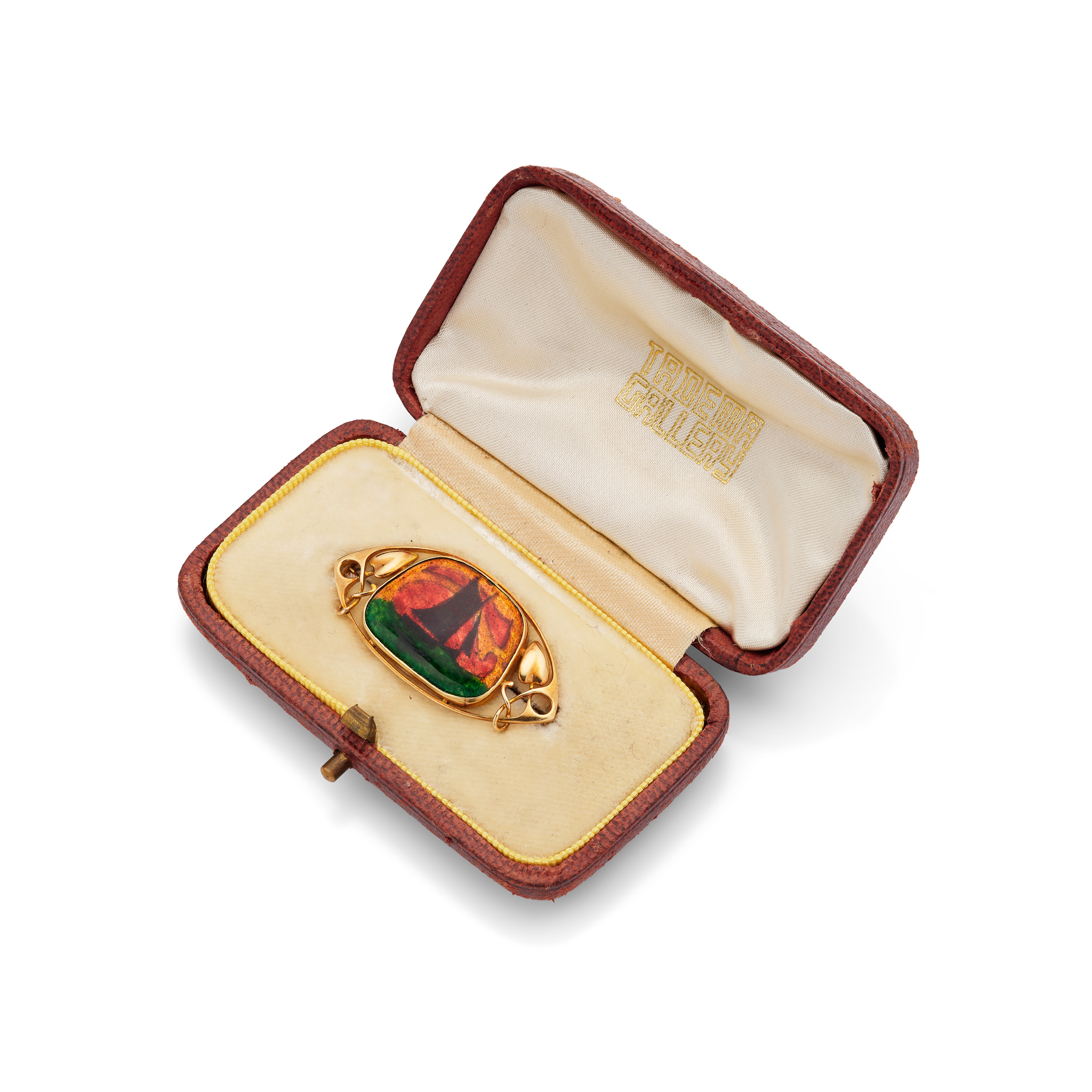 Murrle Bennet & Co.: An Art Nouveau enamel brooch, circa 1905