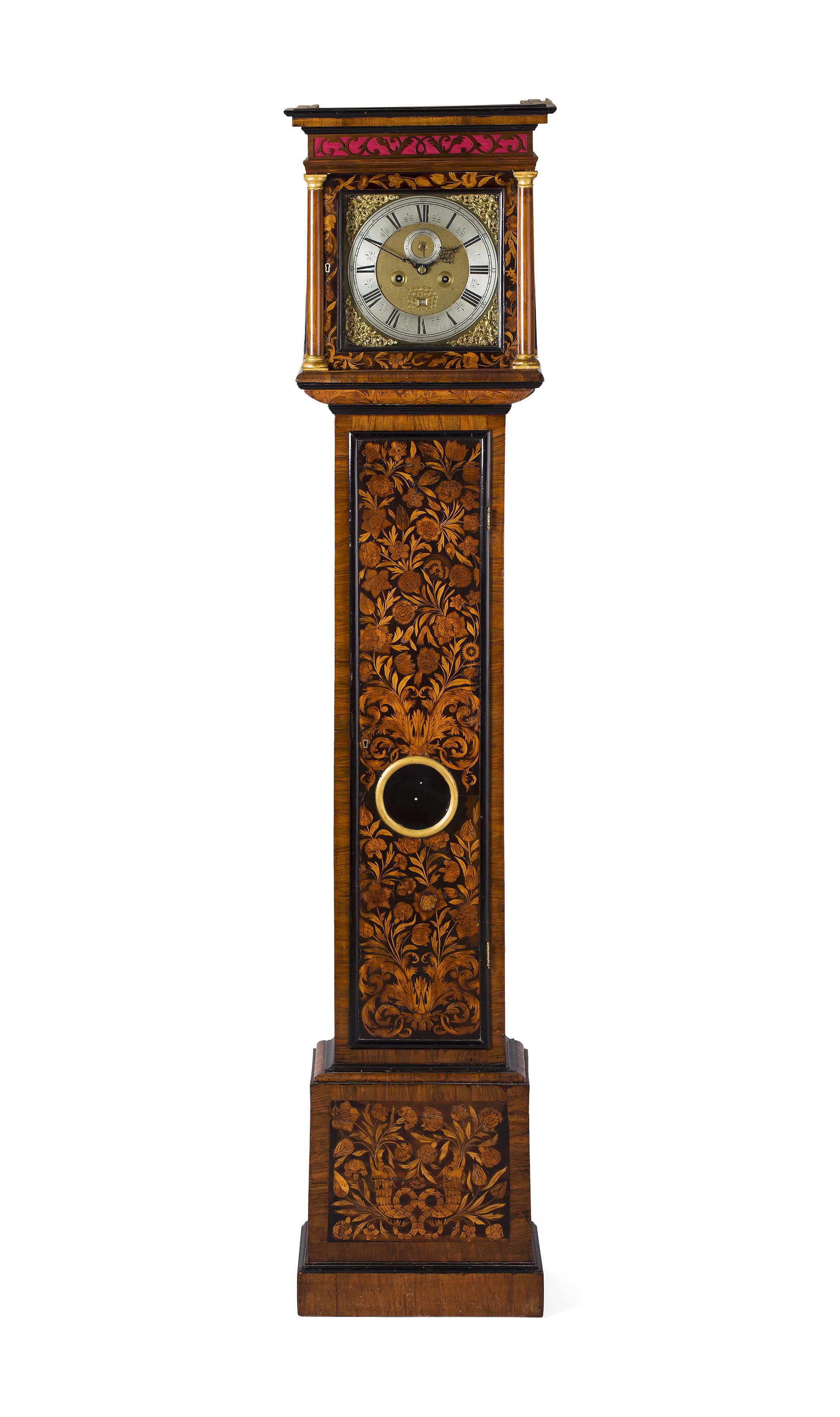 WILLIAM & MARY MARQUETRY LONGCASE CLOCK BY EVAN HERBERT, LONDON