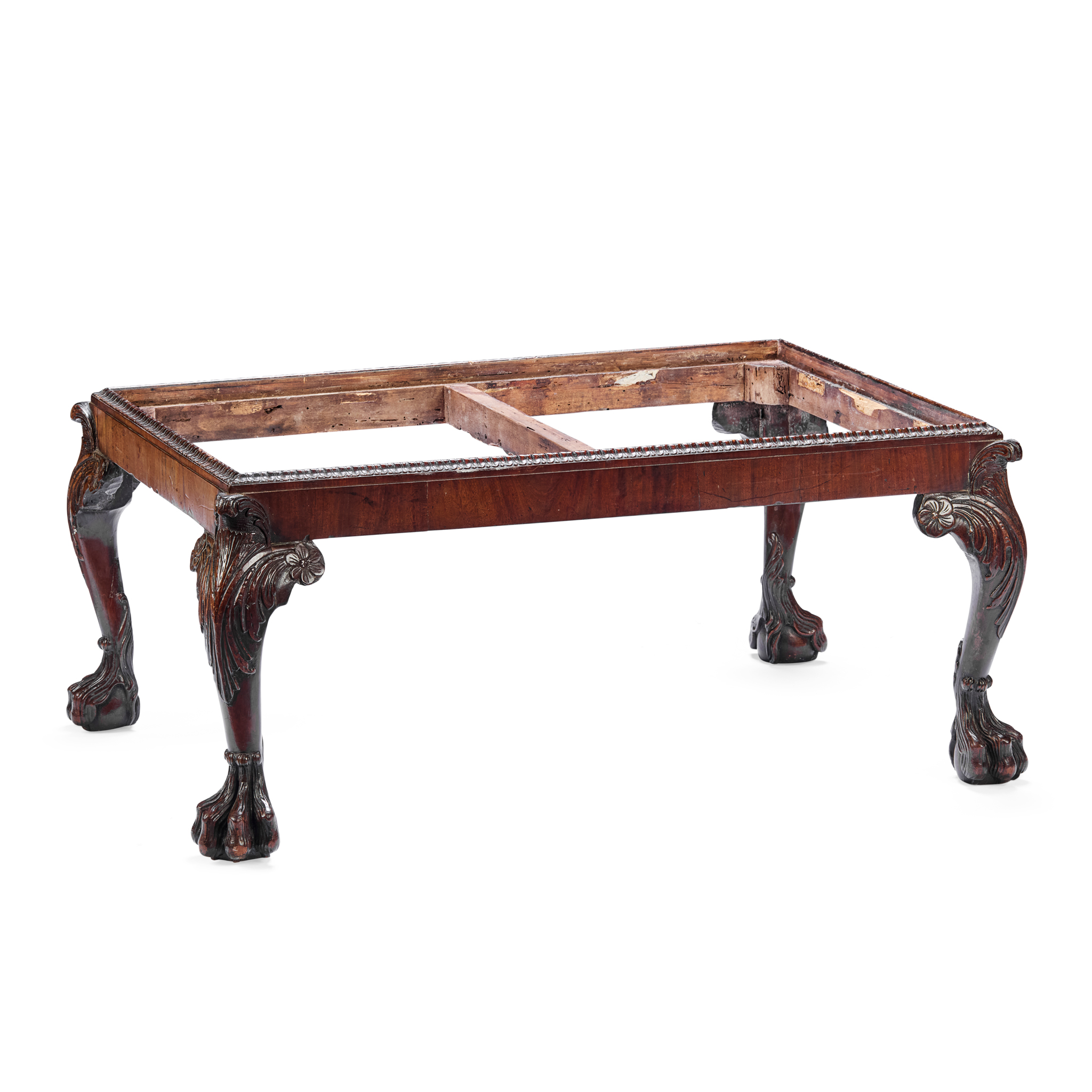 IRISH GEORGE III MAHOGANY STOOL FRAME