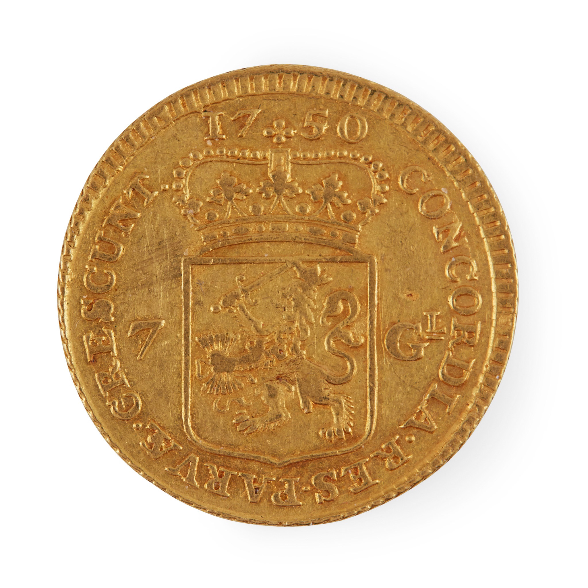 G.B. - A George III 1/3 Guinea and Holland, a seven Gulden coin