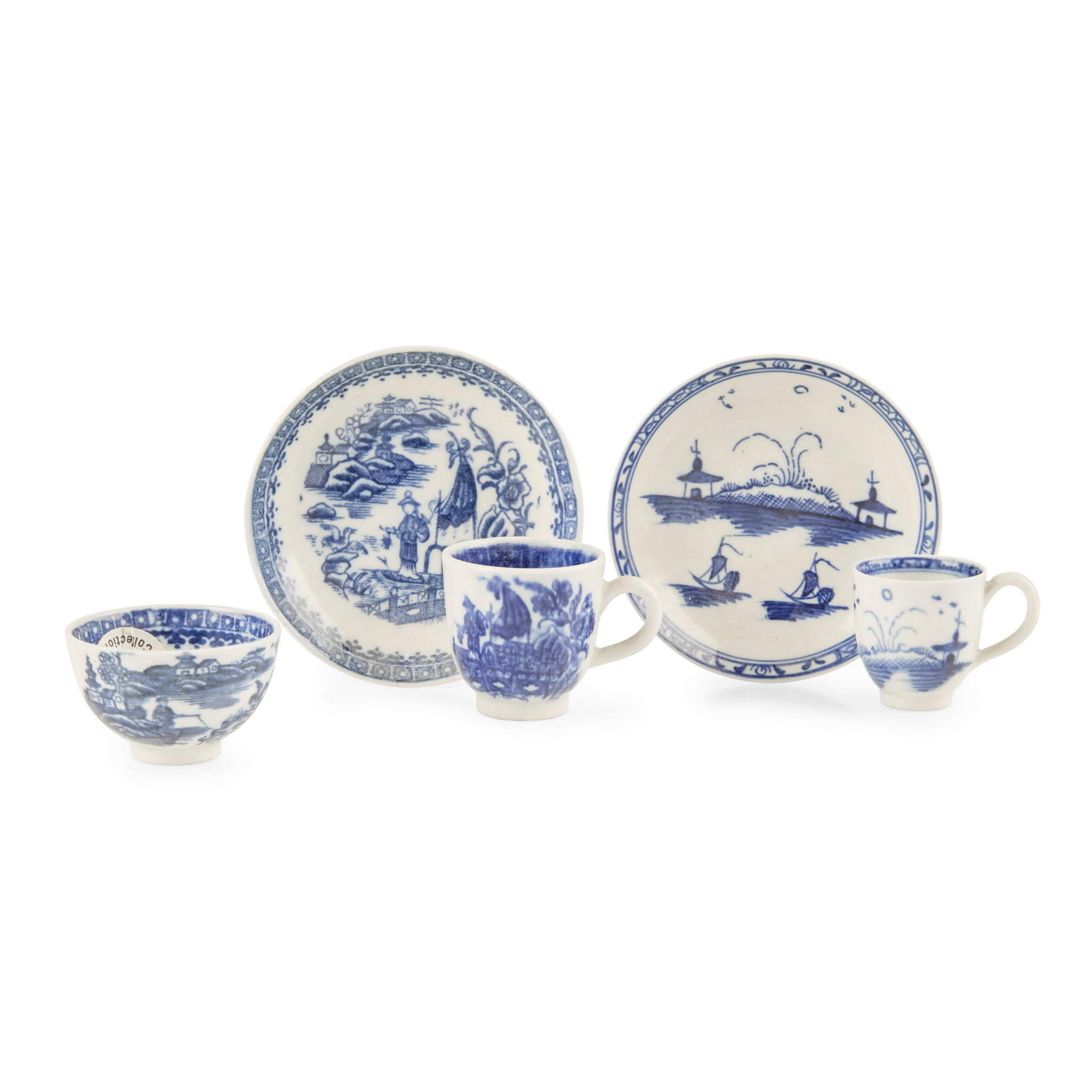 GROUP OF MINITATURE CAUGHLEY TEA WARE