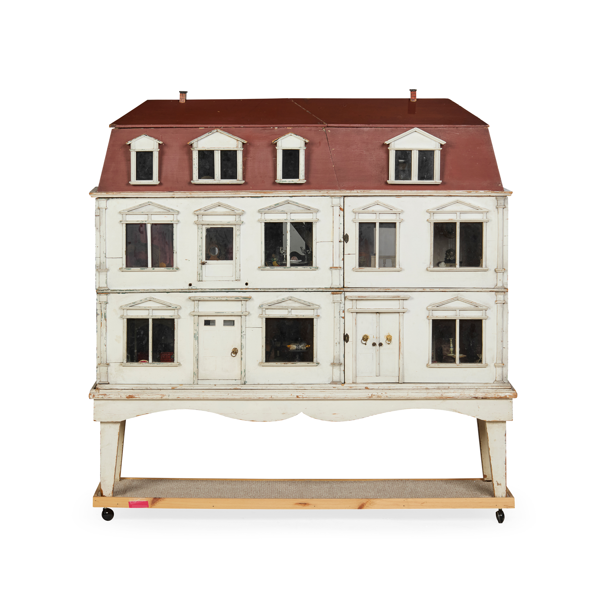 LATE VICTORIAN/EDWARDIAN DOLL'S HOUSE AND FURNISHINGS