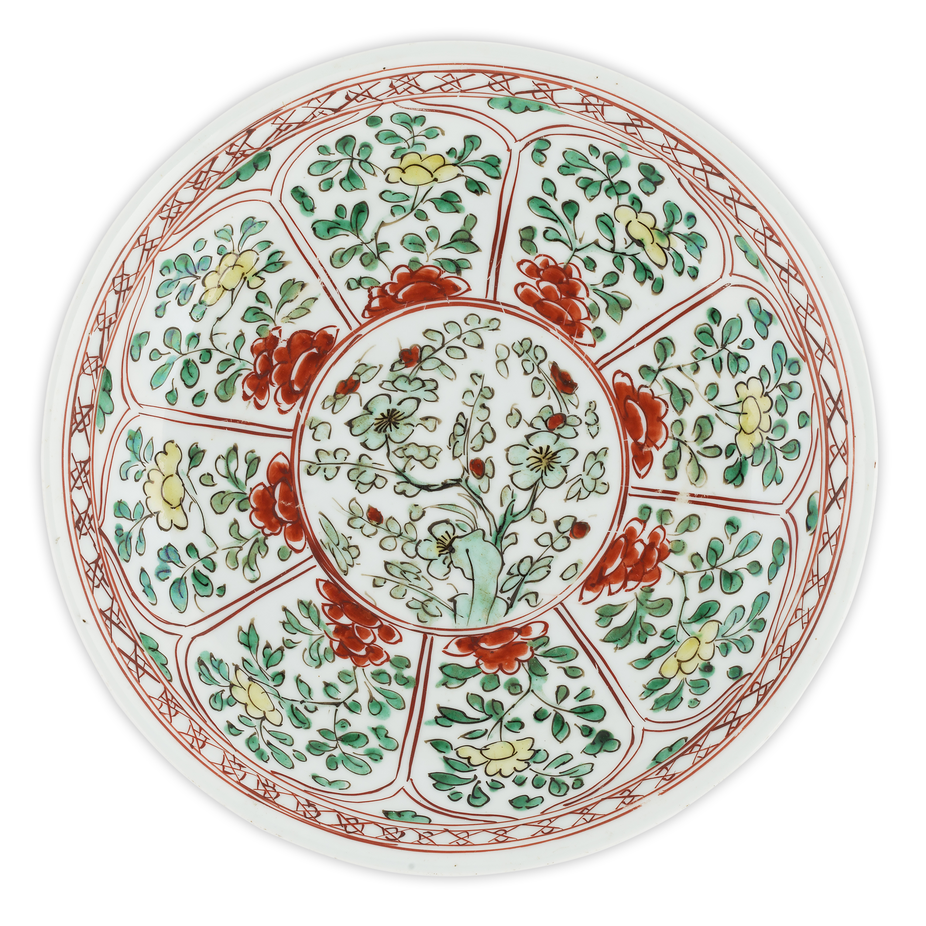 PAIR OF FAMILLE VERTE DISHES