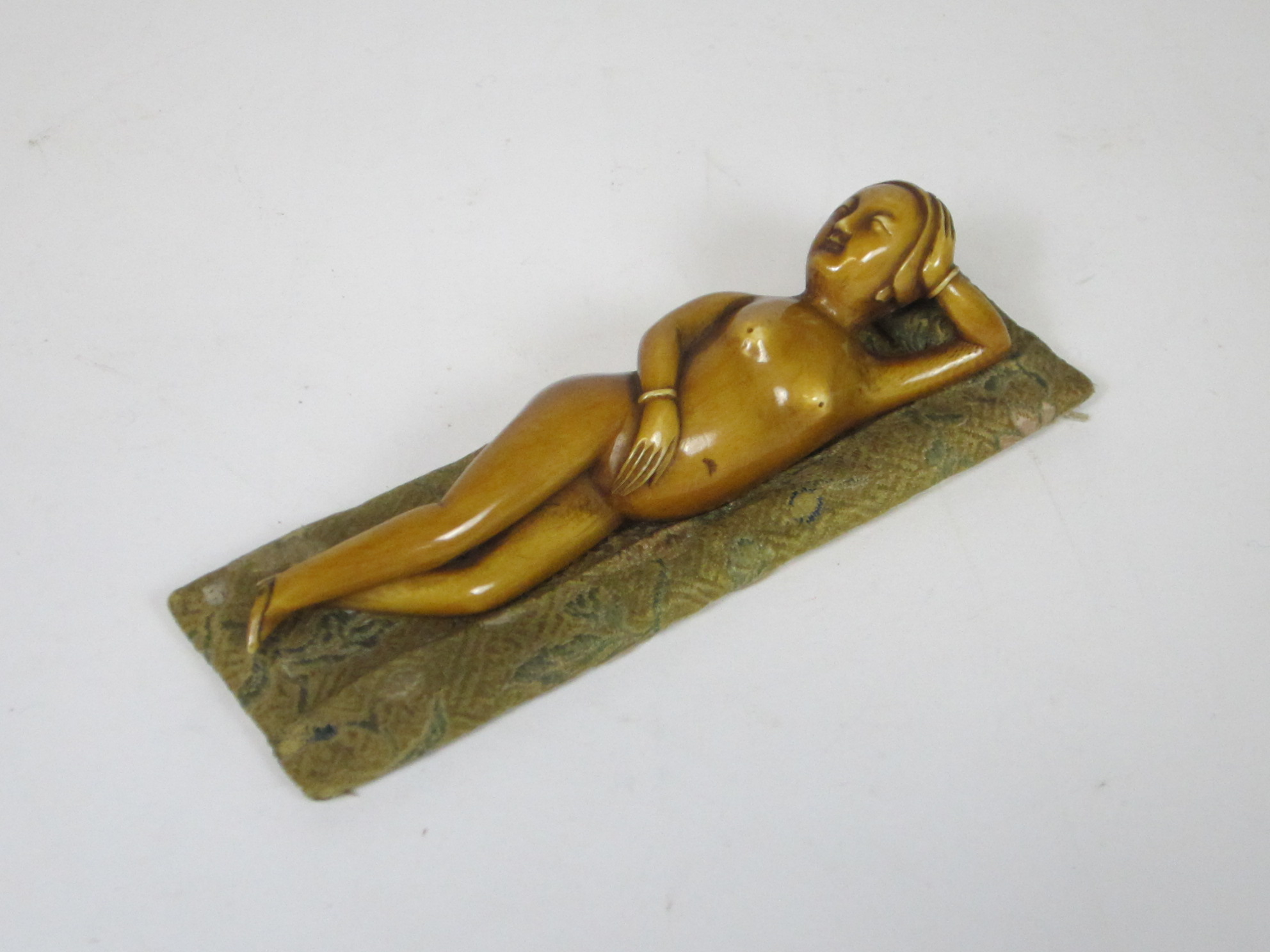 CHINESE STAINED IVORY DOCTOR'S FIGURE