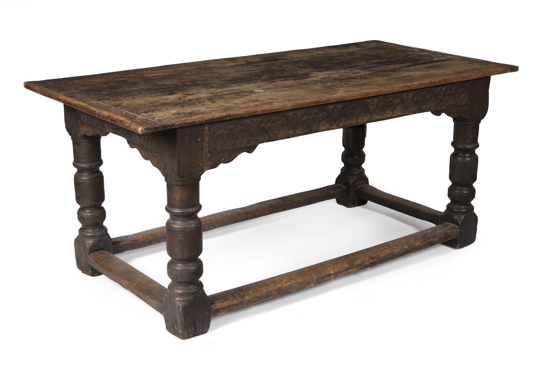 CHARLES II OAK REFECTORY TABLE