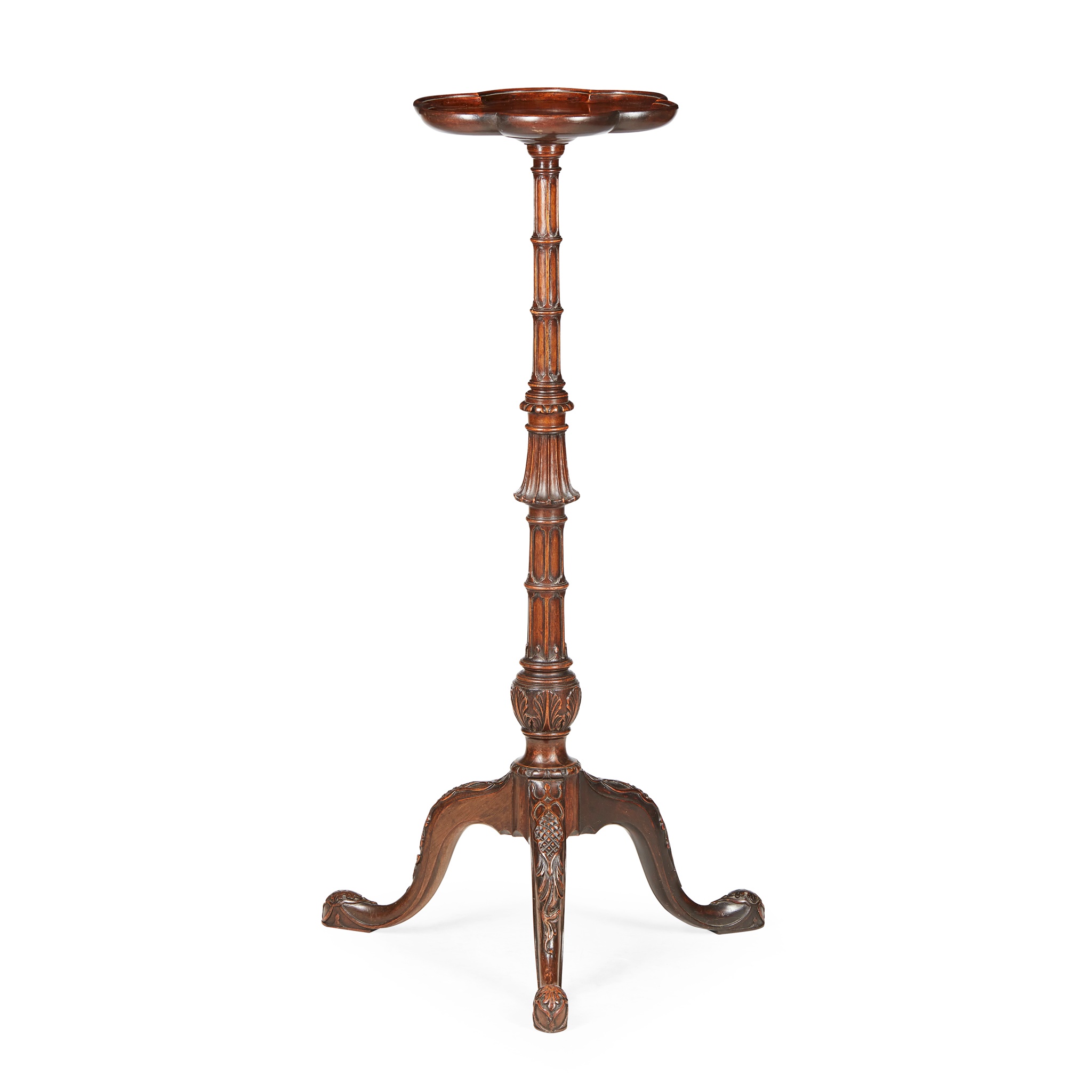 GEORGE II STYLE MAHOGANY TORCHERE STAND