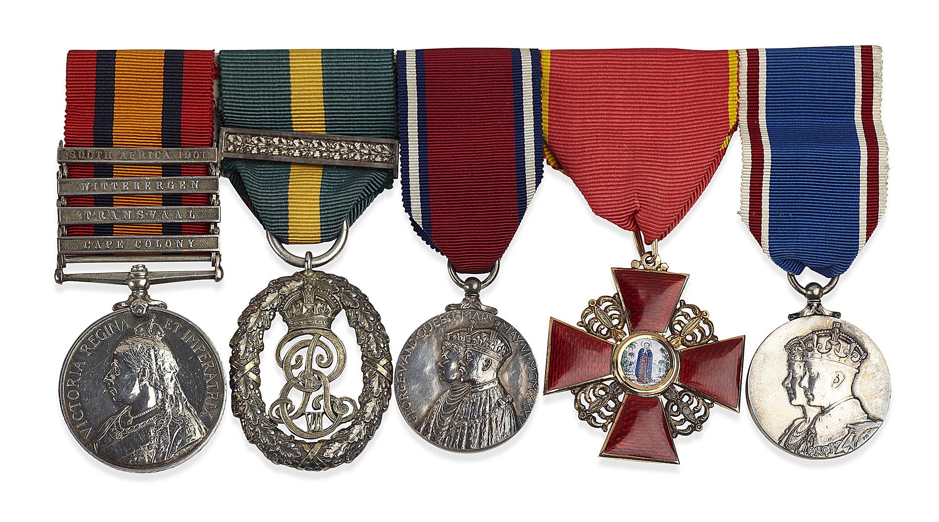 OFFICER'S GROUP OF SEVEN MEDALS