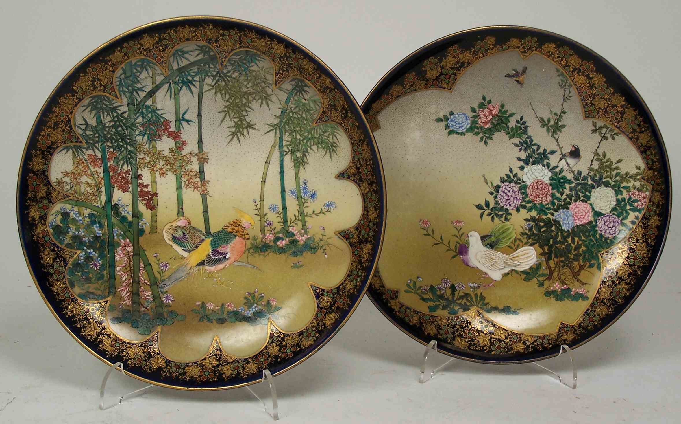 A set of six 20th century satsuma plates
