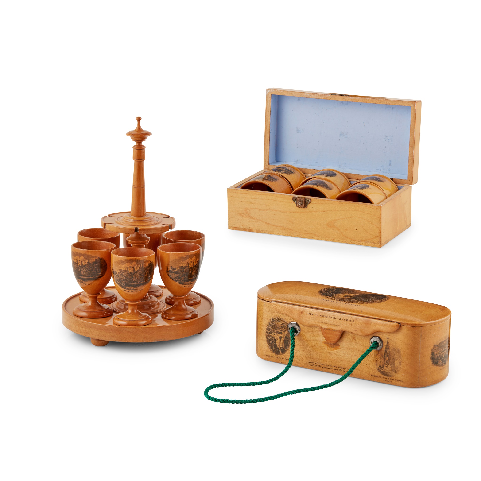 A LARGE GROUP OF MAUCHLINE WARES