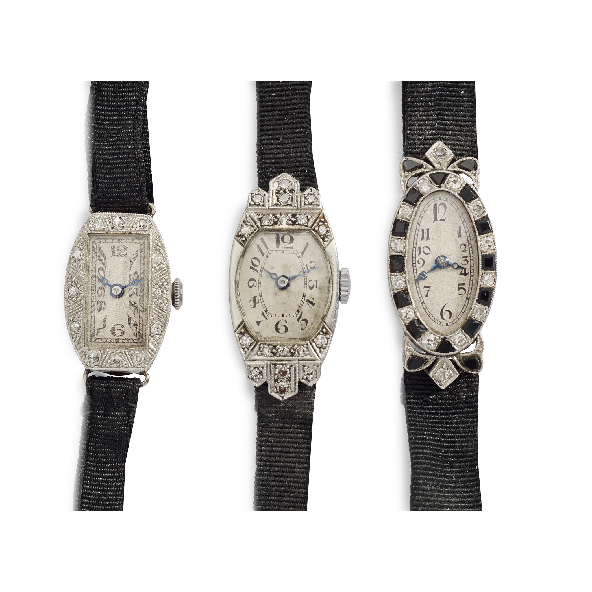 Three diamond cocktail watches