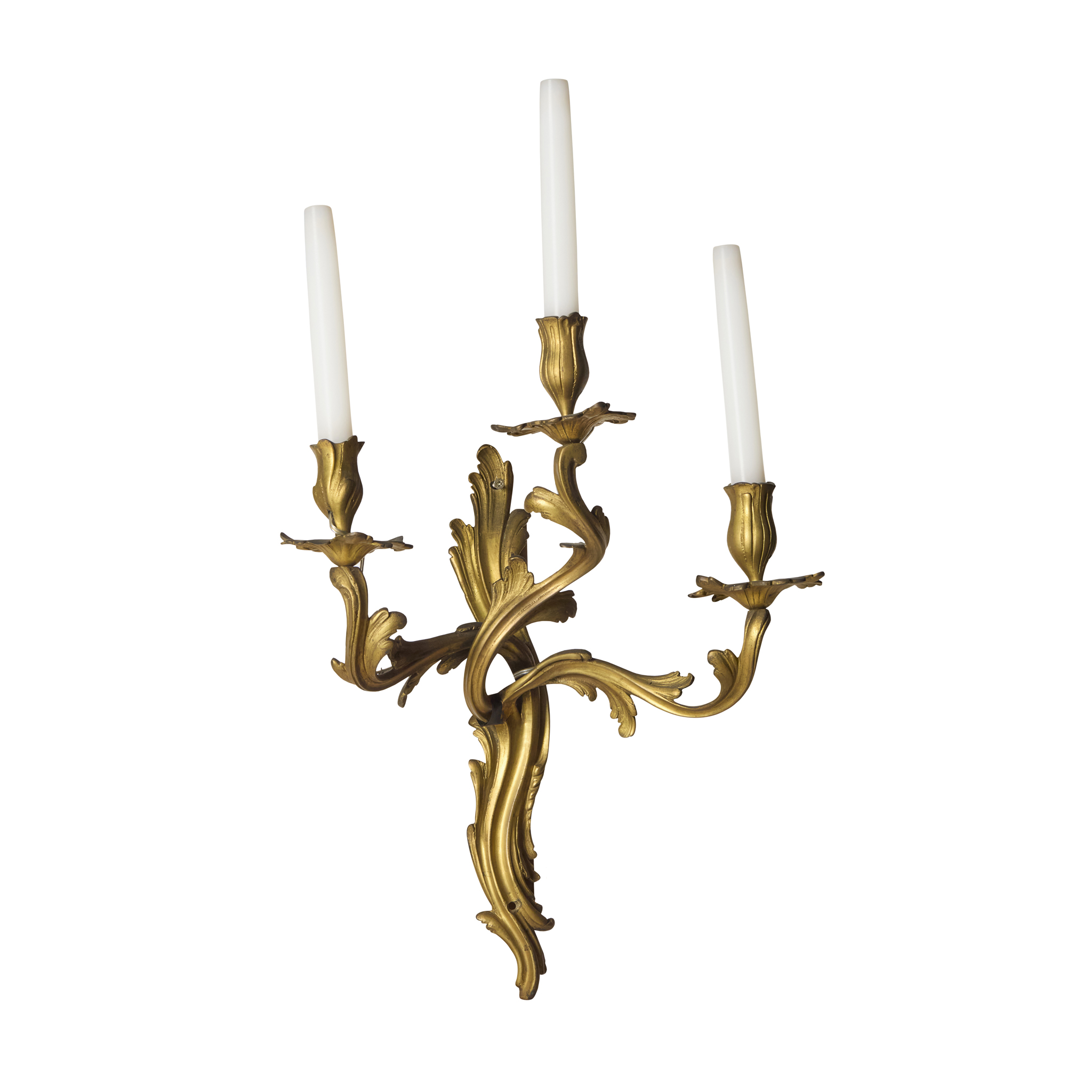 GILT METAL WALL LIGHT