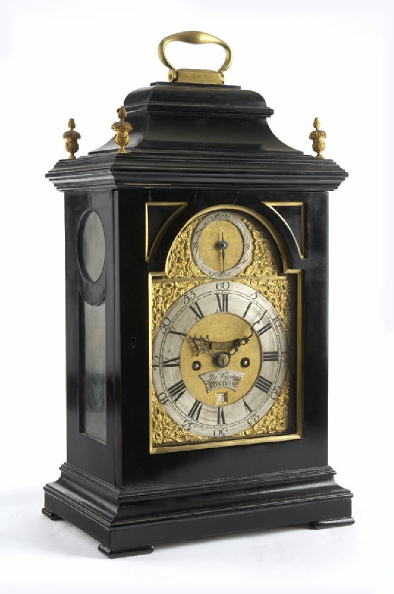A George III period ebonised bracket clock By John Carter, London