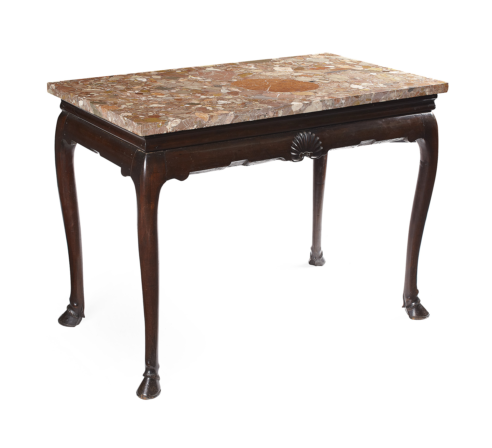 IRISH GEORGE II MARBLE TOP SIDE TABLE