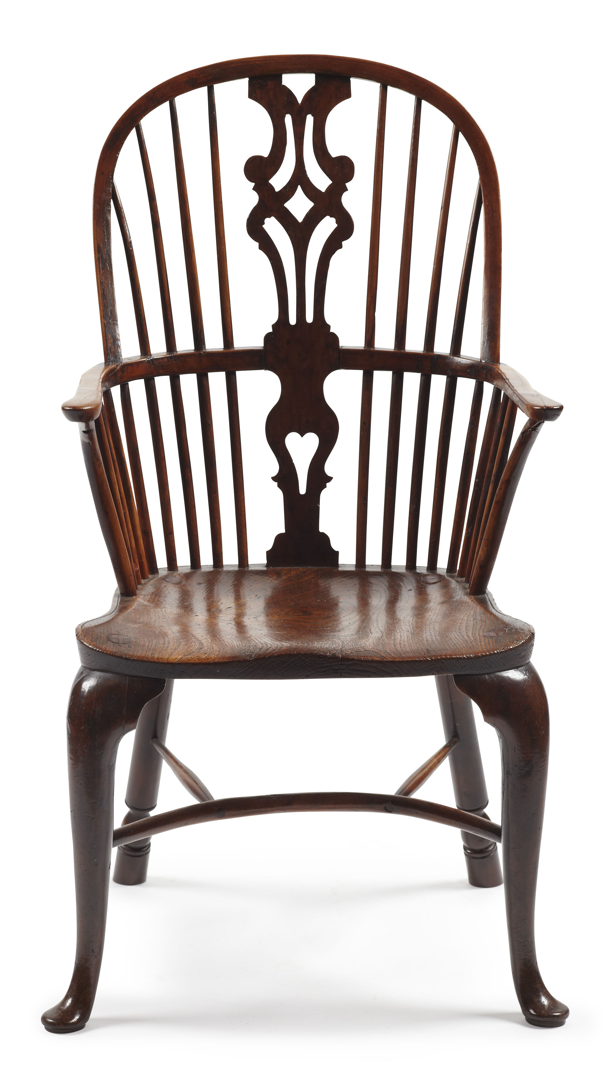 GEORGE III YEW WOOD WINDSOR CHAIR