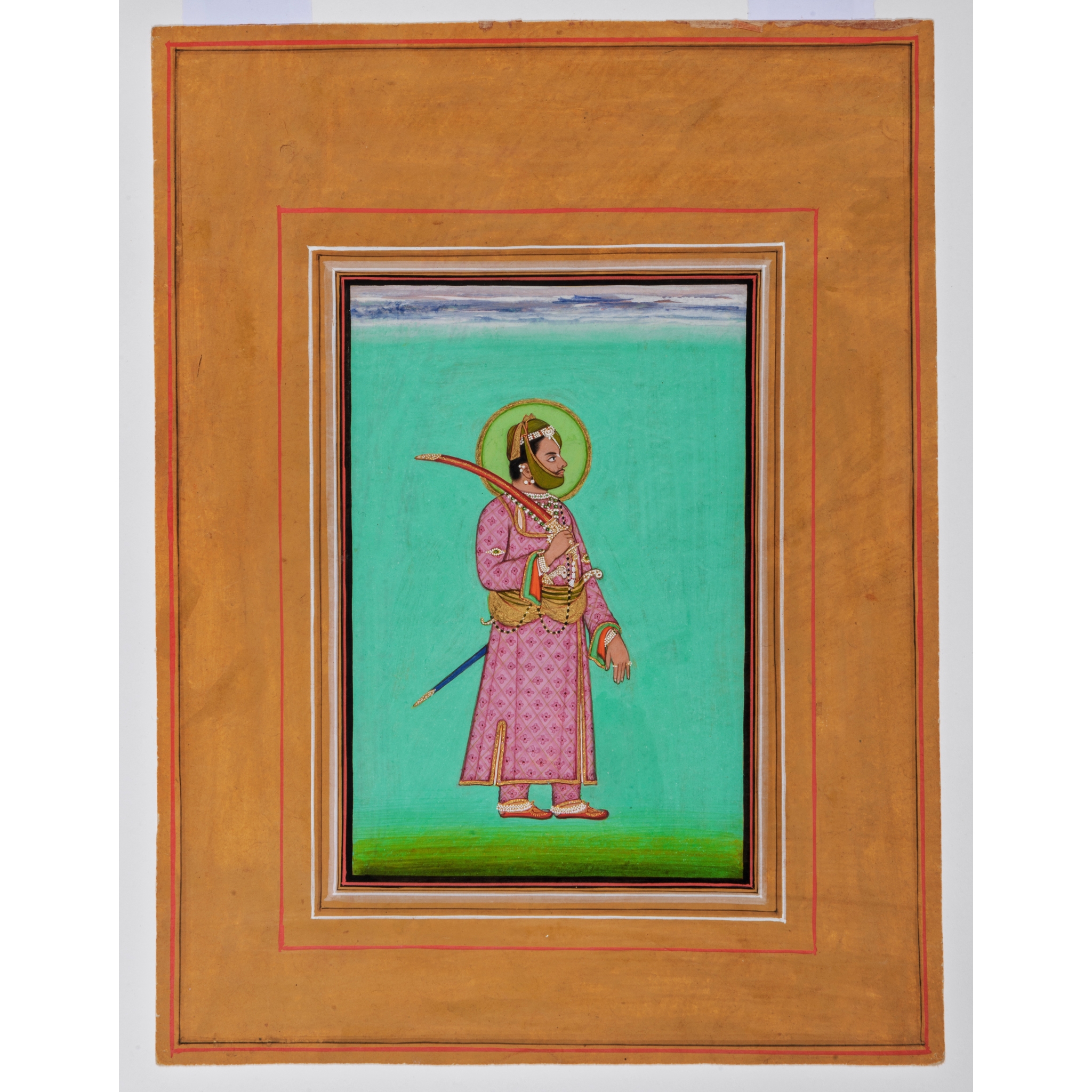 A PORTRAIT OF MAHARANA SARUP SINGH OF MEWAR (R. 1842-1861) ATTRIBUTED TO THE ARTIST 'TARA'