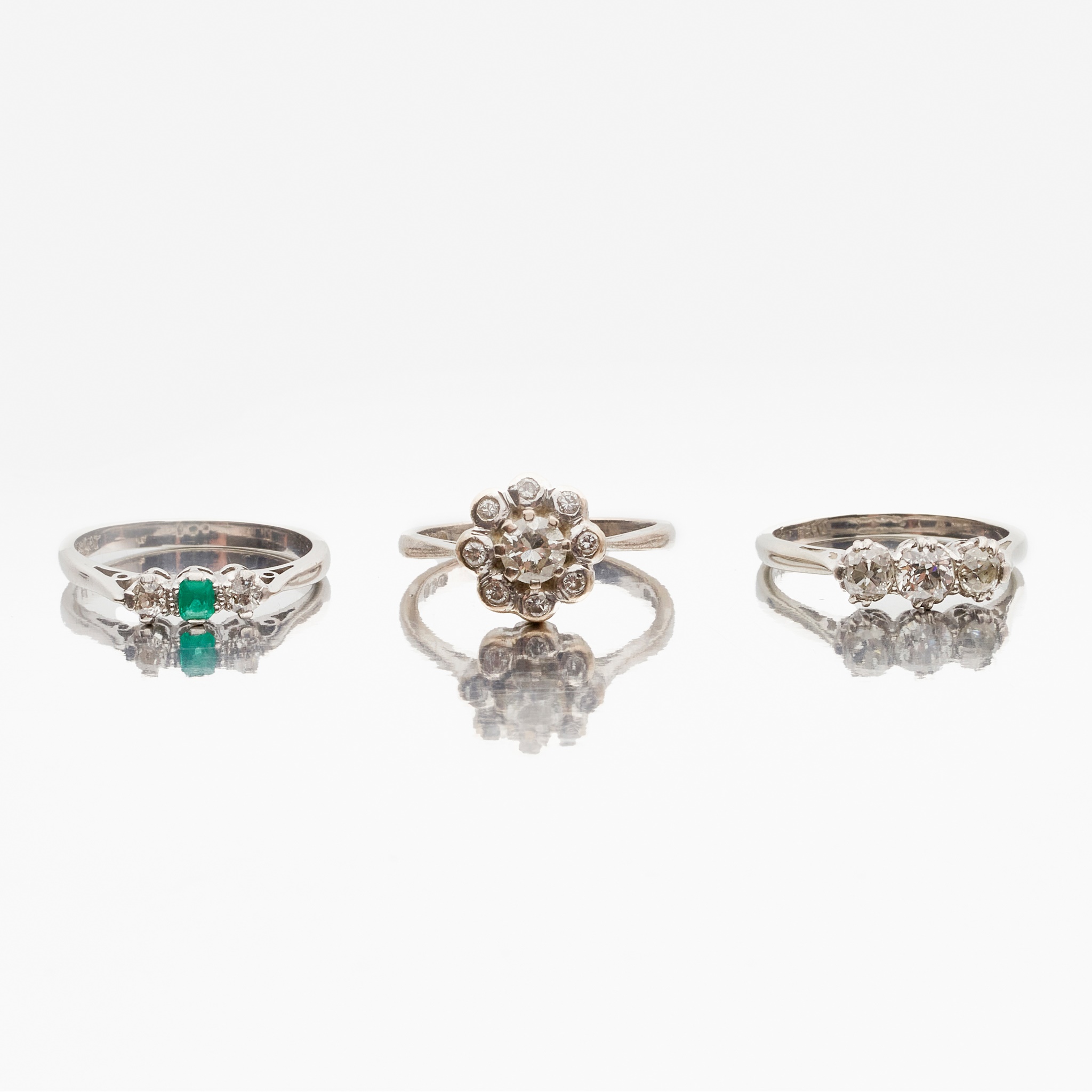A collection of three rings