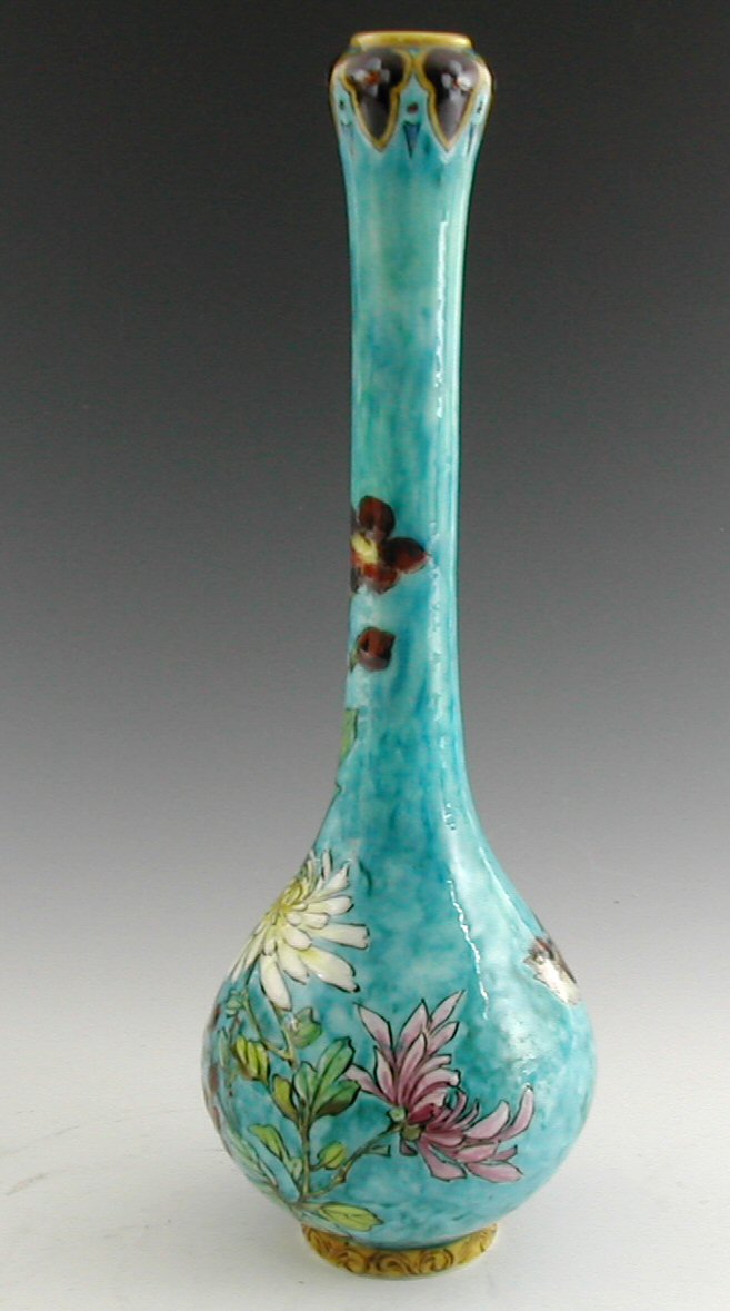A Theodore Deck bottle vase,