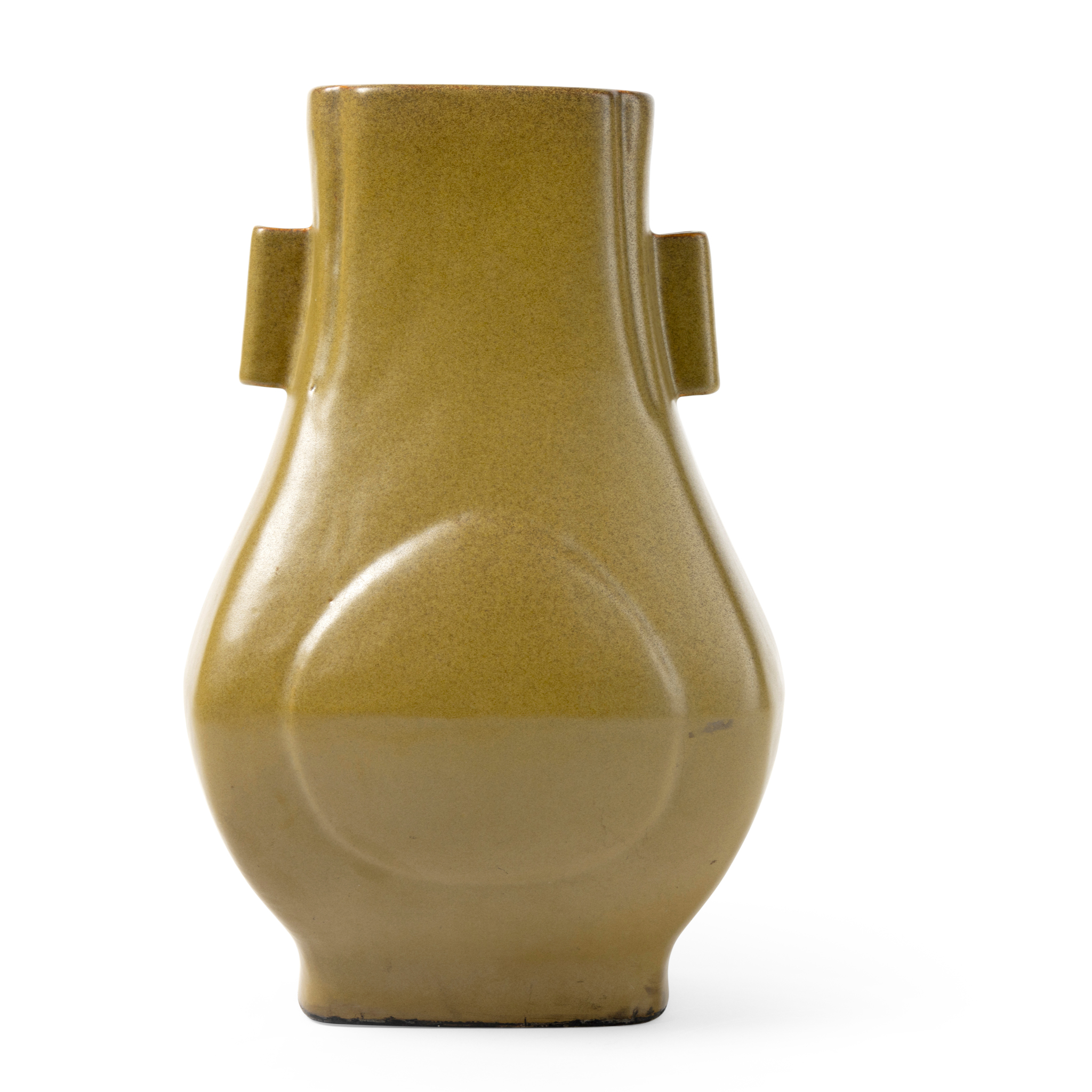CHINESE TEADUST-GLAZED ARROW VASE, FANGHU