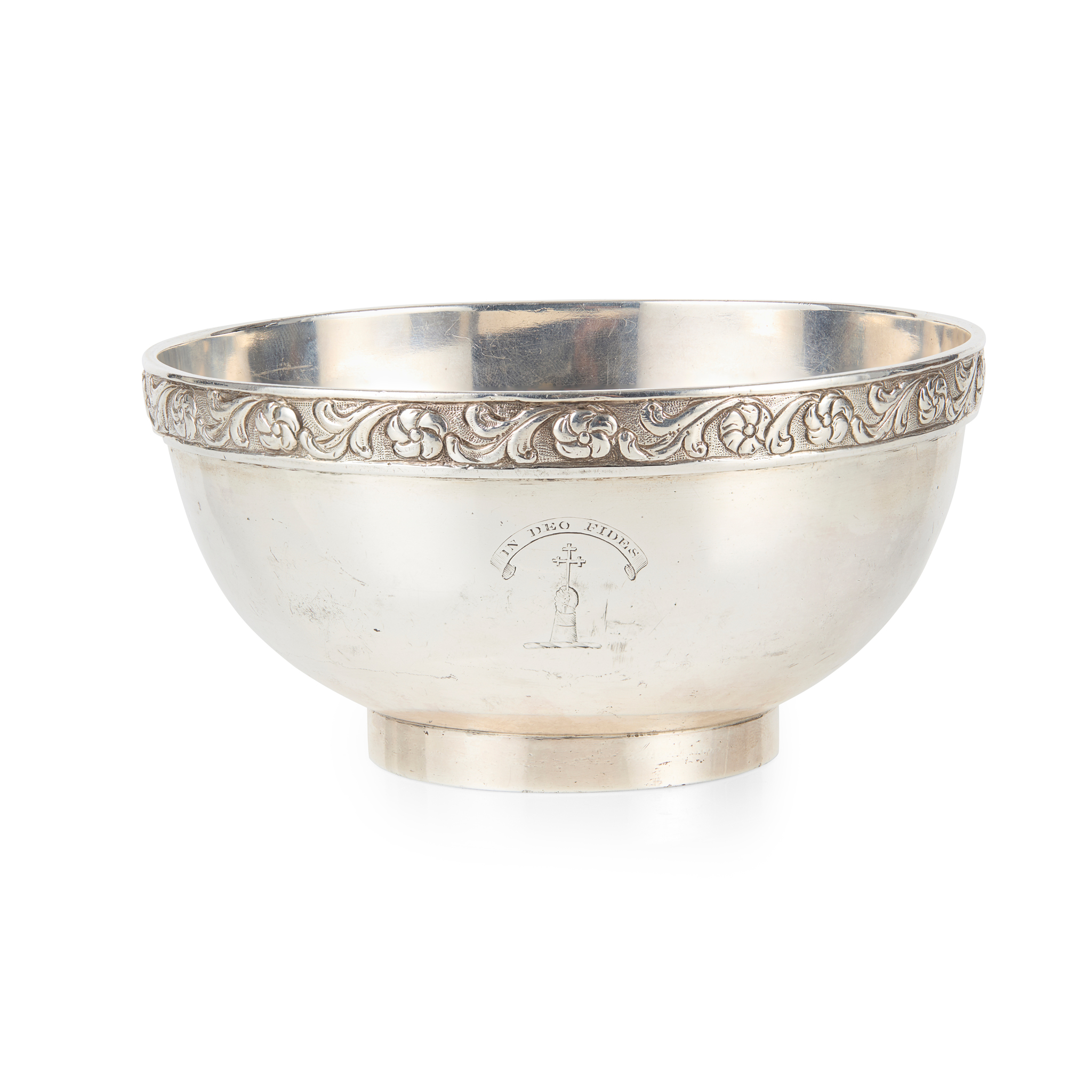 A GEORGE III FOOTED BOWL