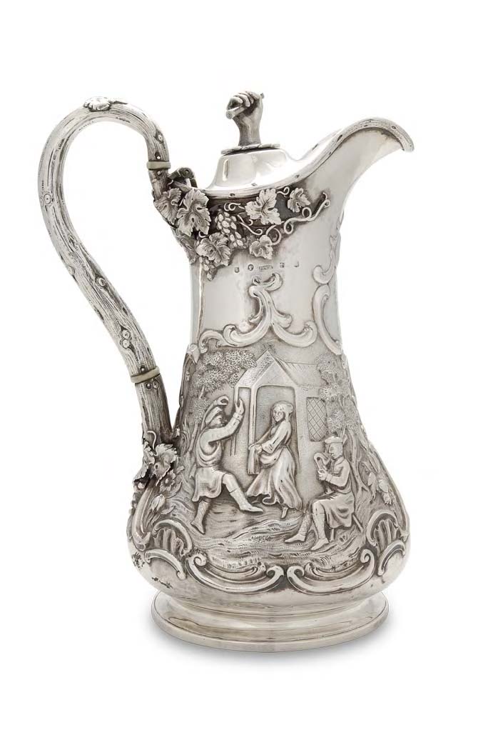 A Victorian Scottish lidded jug,