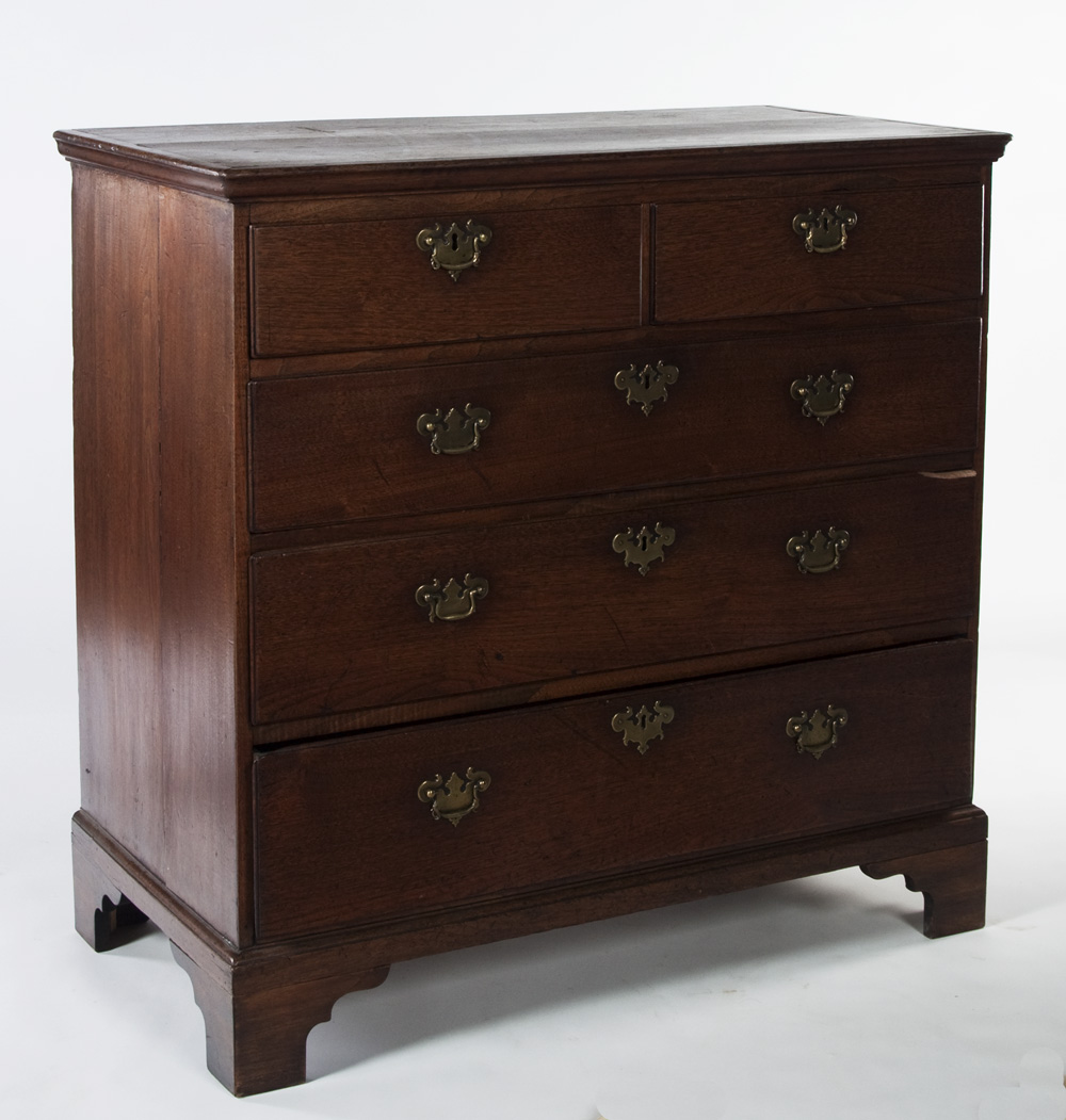 A George II oak chest
